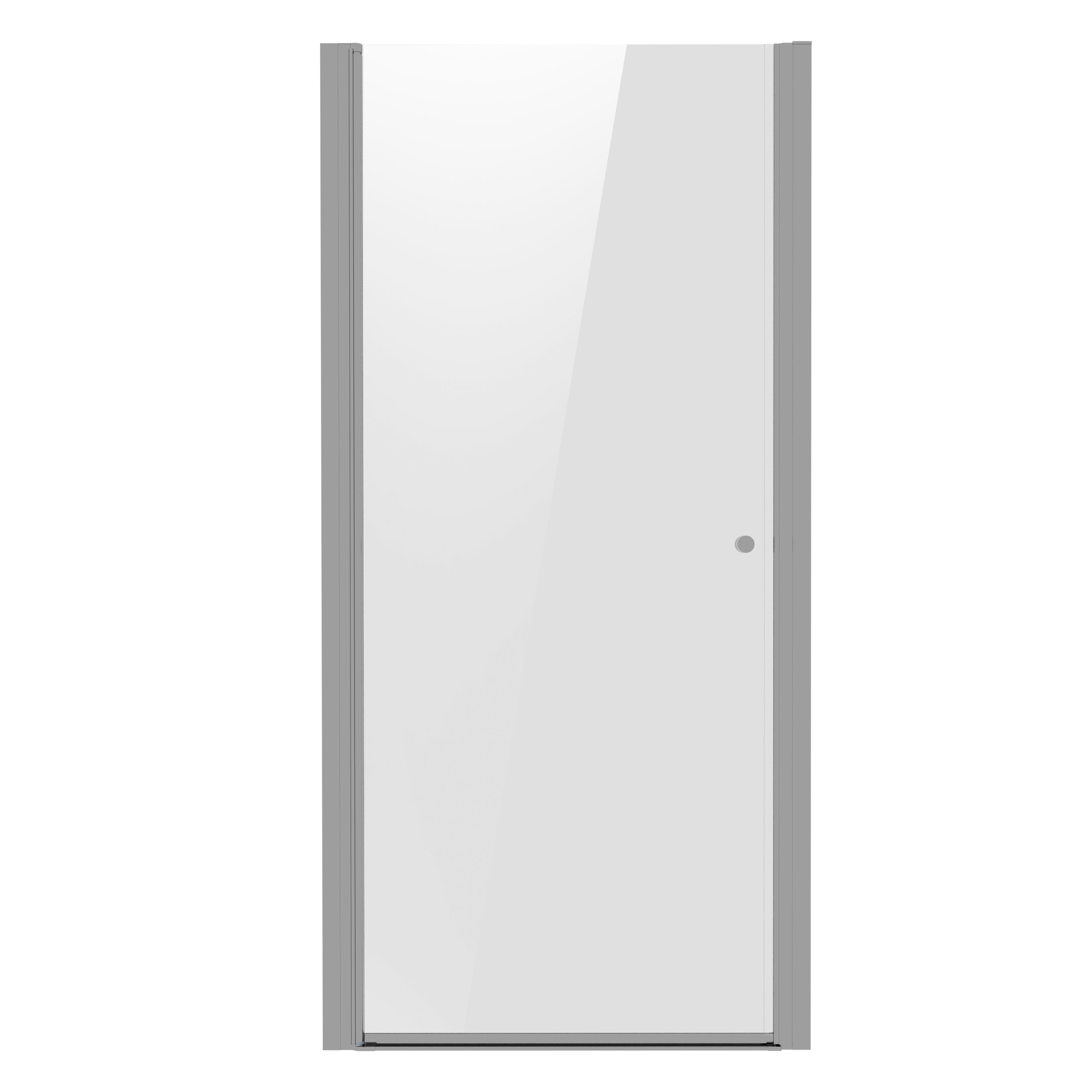 Baridi Pivot Shower Door 800 x 1850mm, 6mm Tempered Glass, Reversible Installation, Chrome - DH303