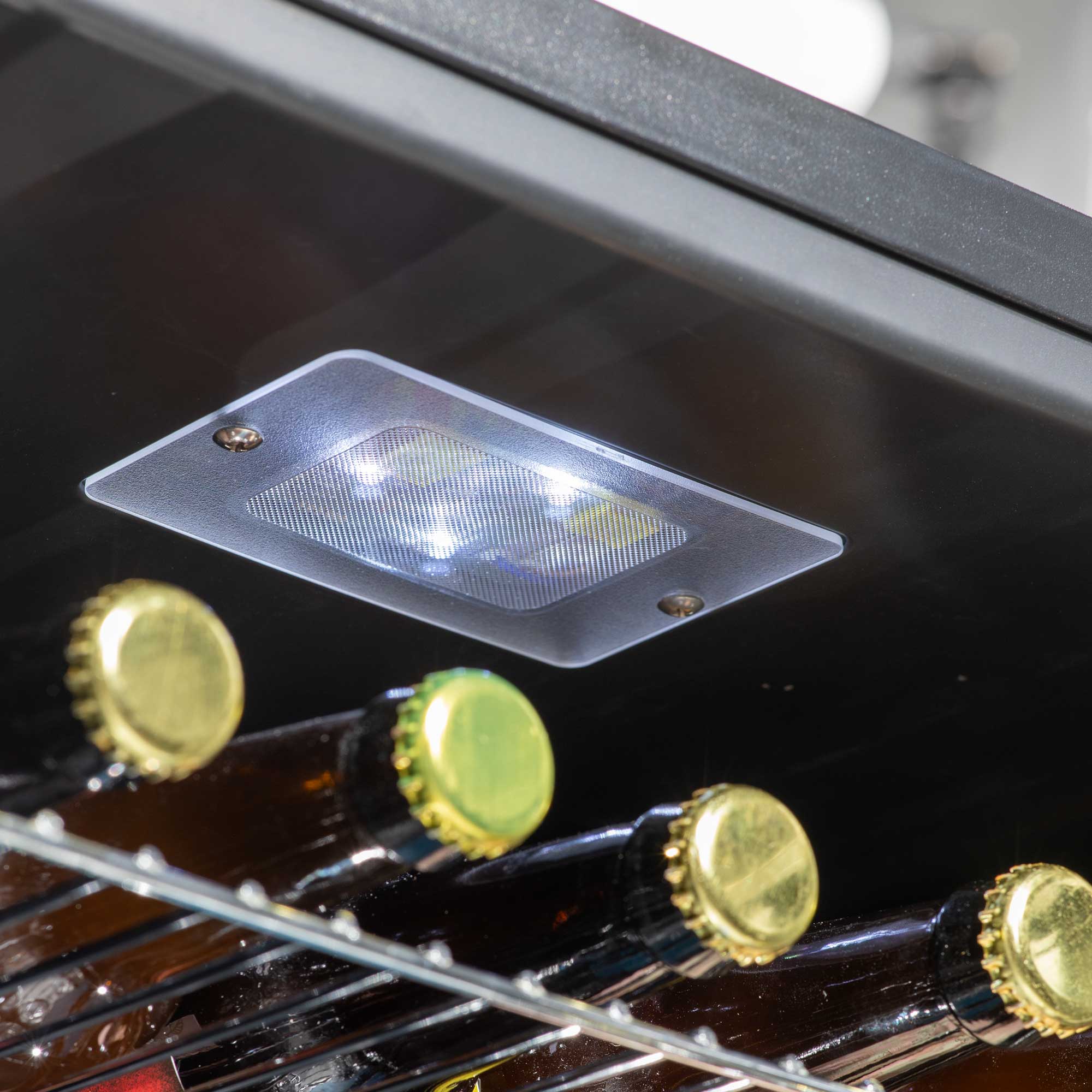 Baridi DH31 Drinks Fridge Action shot - led - light