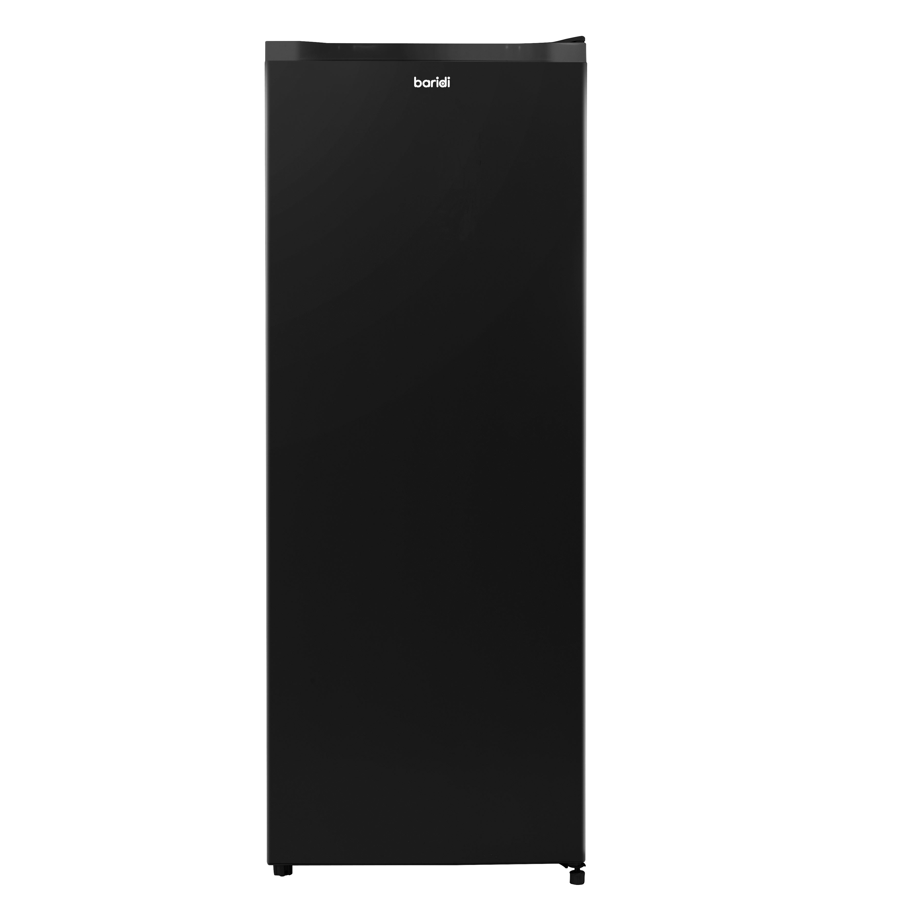 Baridi Freestanding Tall Larder Fridge, 241L Capacity with Reversible Door, 55cm Wide, Black – DH323