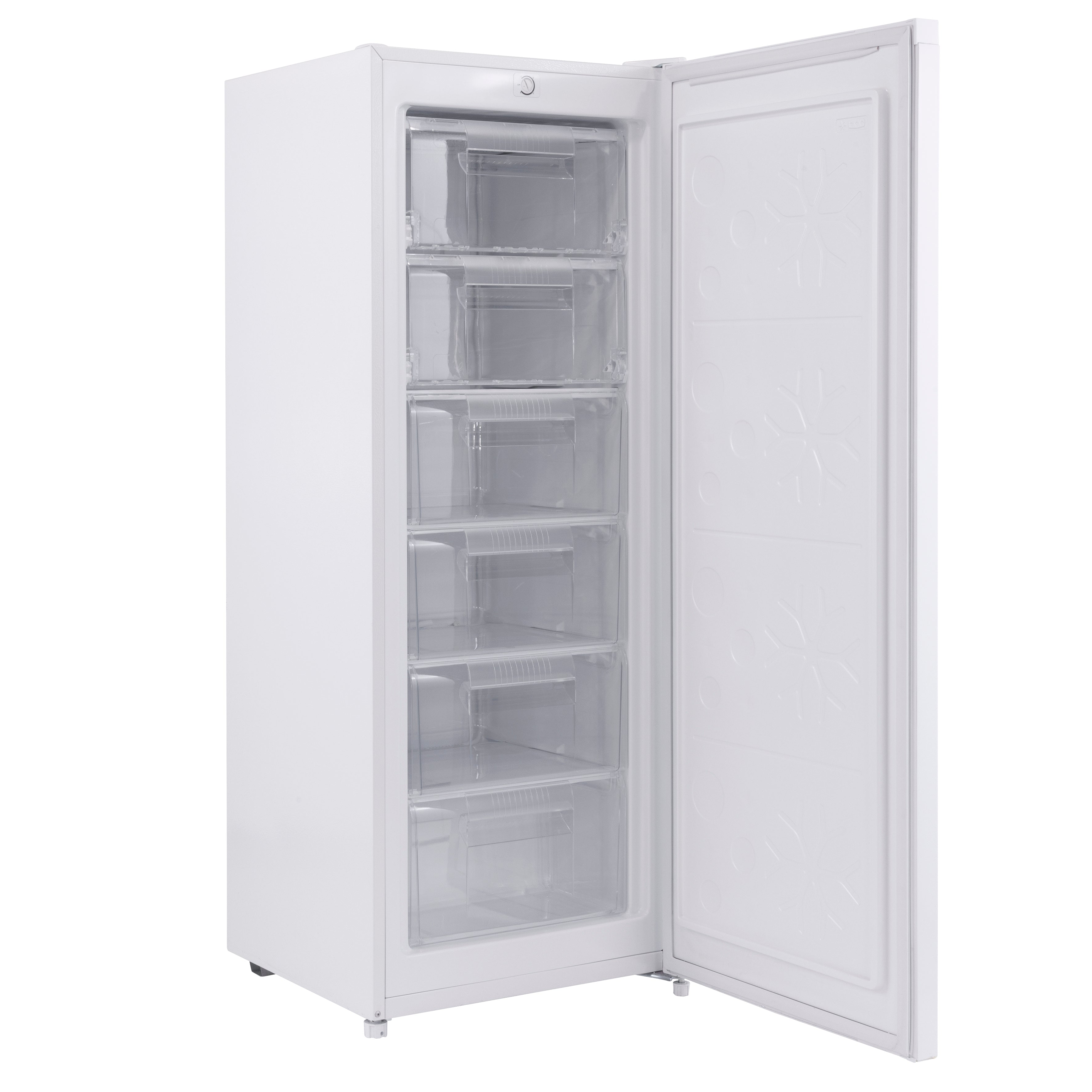 Baridi Freestanding Tall Freezer, 177L Capacity with Reversible Door, White – DH324