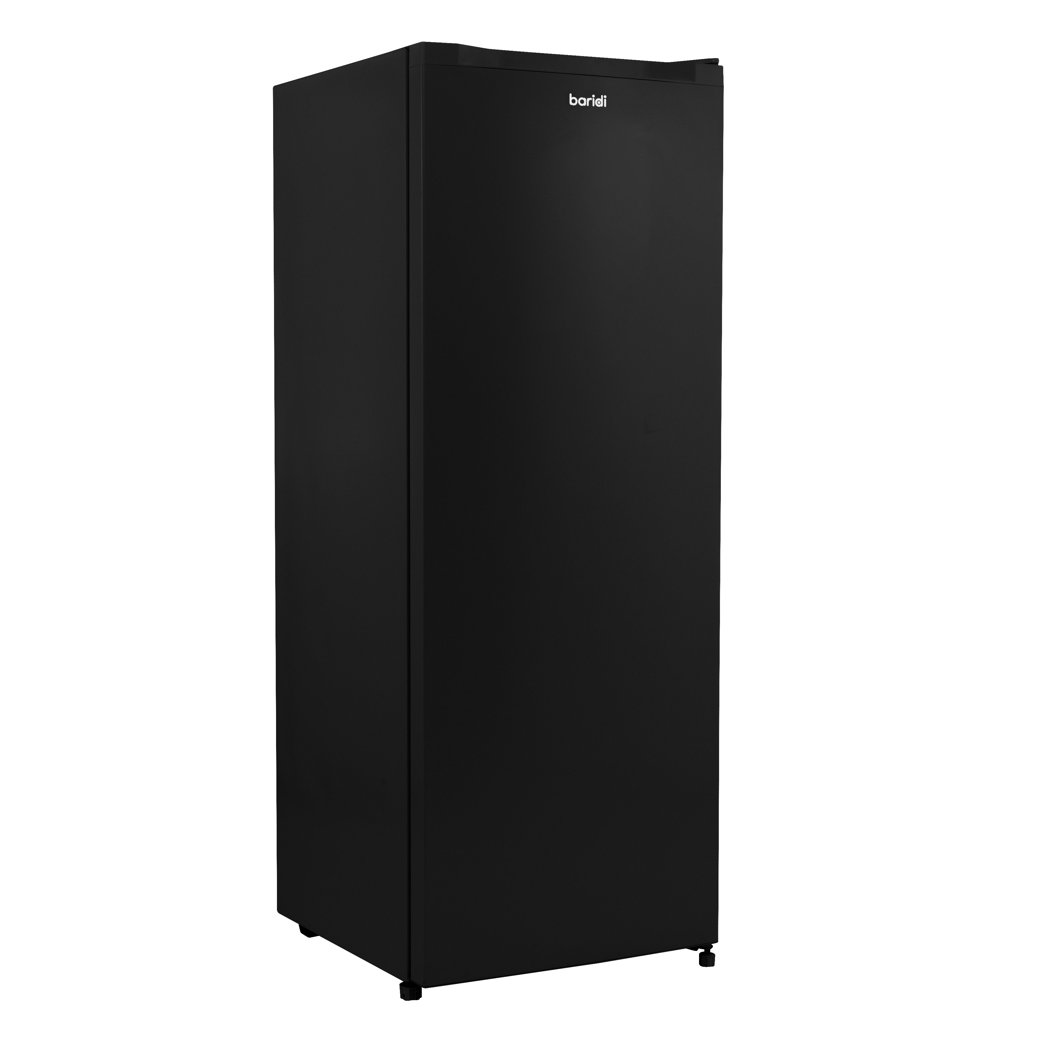 Baridi Freestanding Tall Freezer, 177L Capacity with Reversible Door, Black – DH325