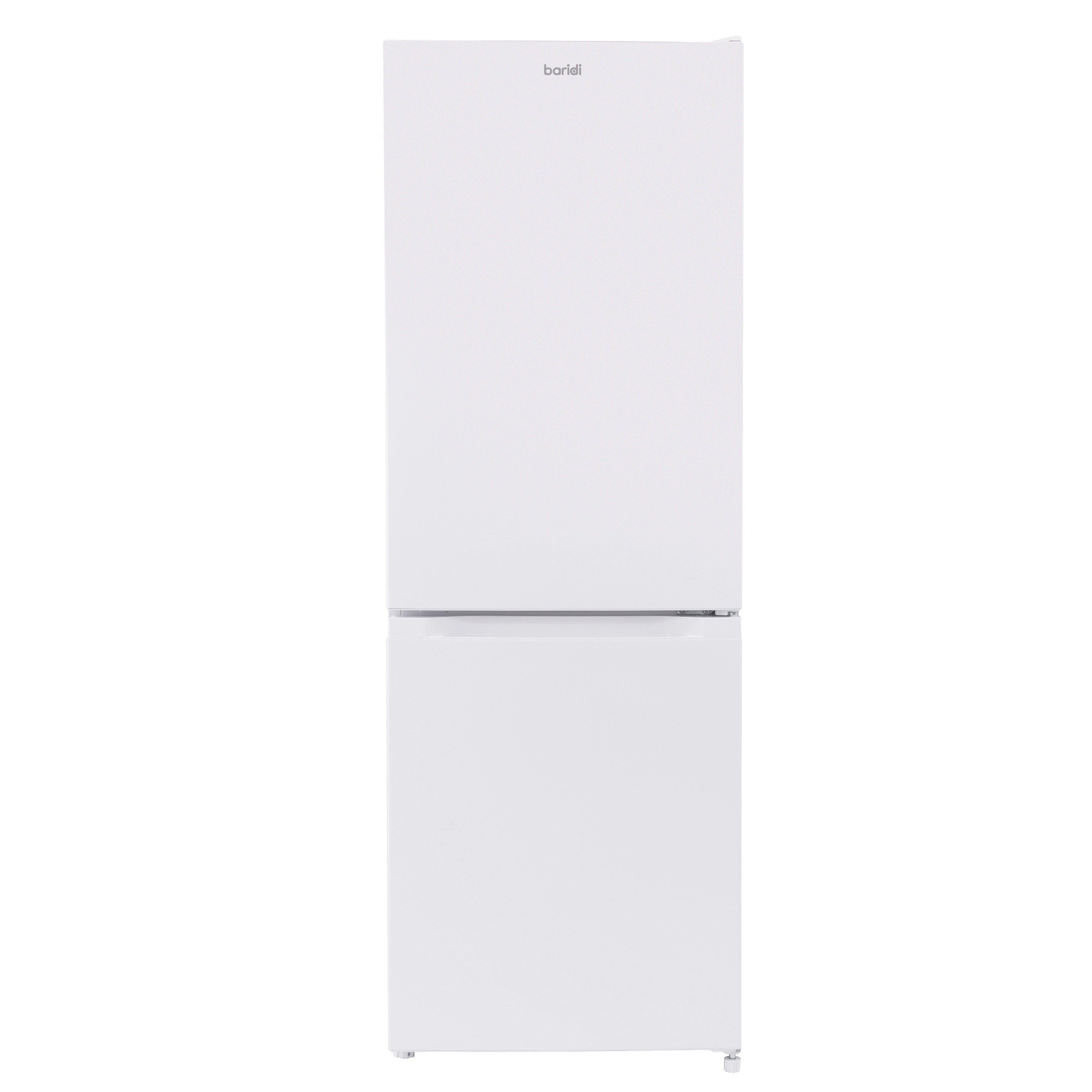 Baridi 60/40 Smart Frost Fridge Freezer 227L Capacity, White - DH326