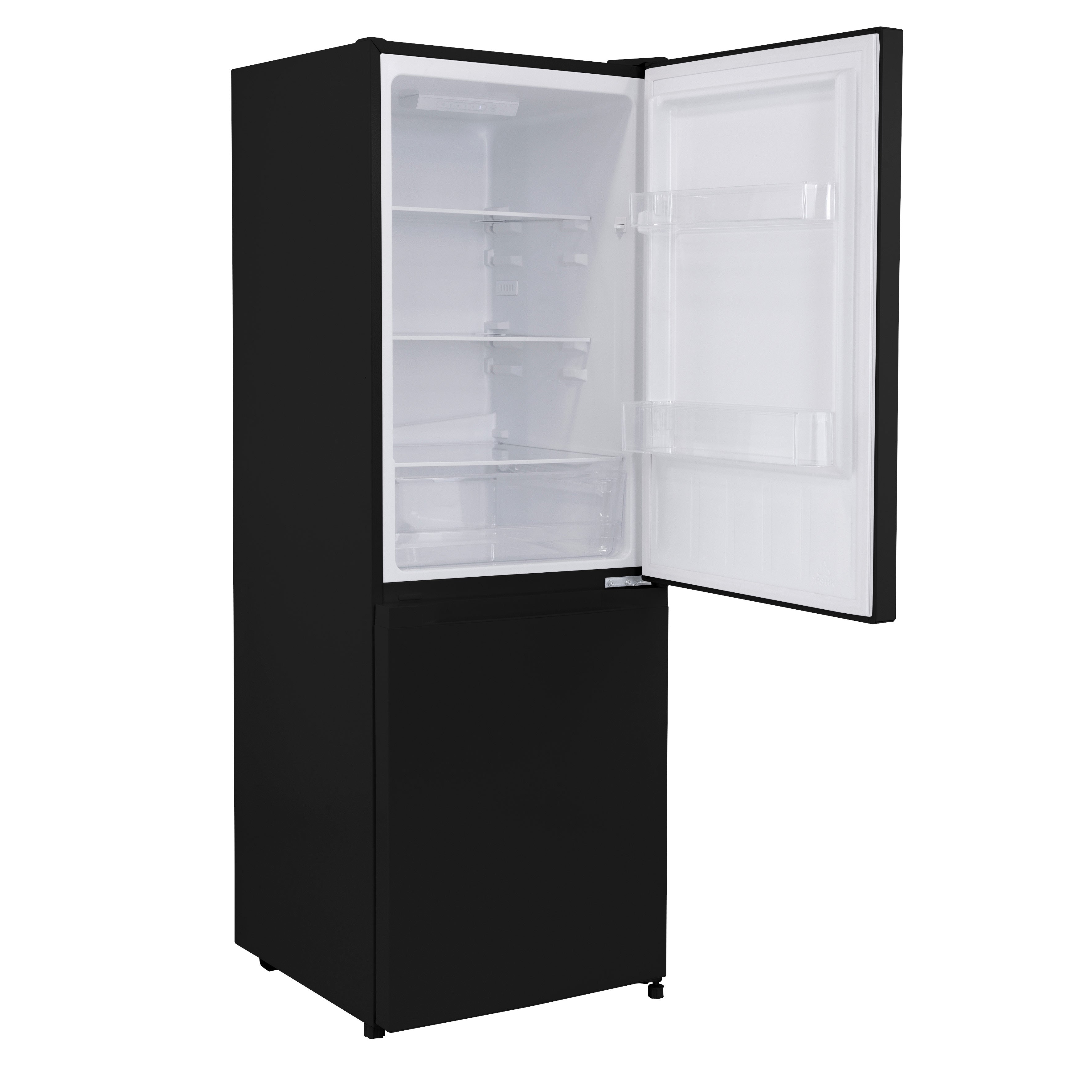 Baridi 60/40 Smart Frost Fridge Freezer 227L Capacity, Black - DH327