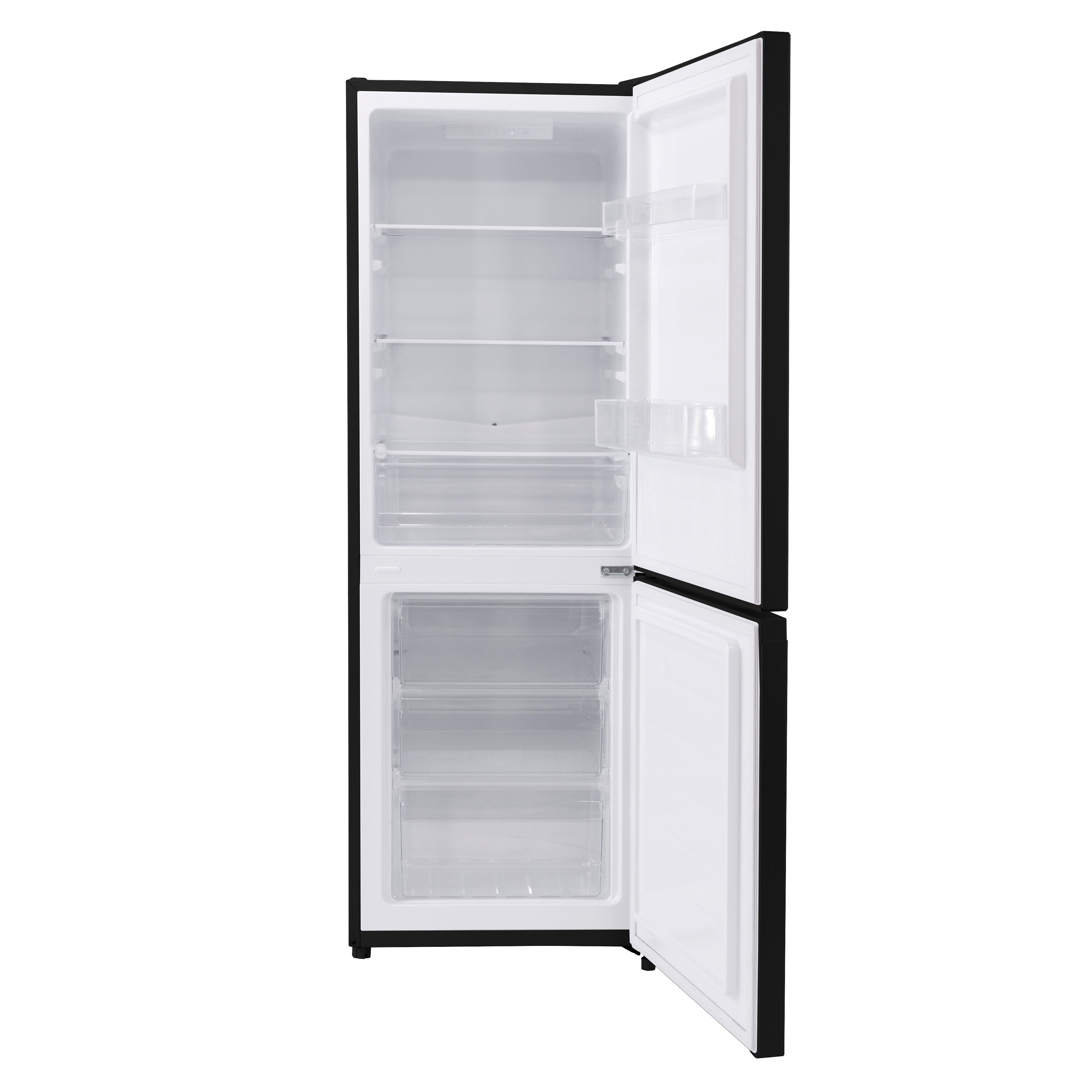 Baridi 60/40 Smart Frost Fridge Freezer 227L Capacity, Black - DH327