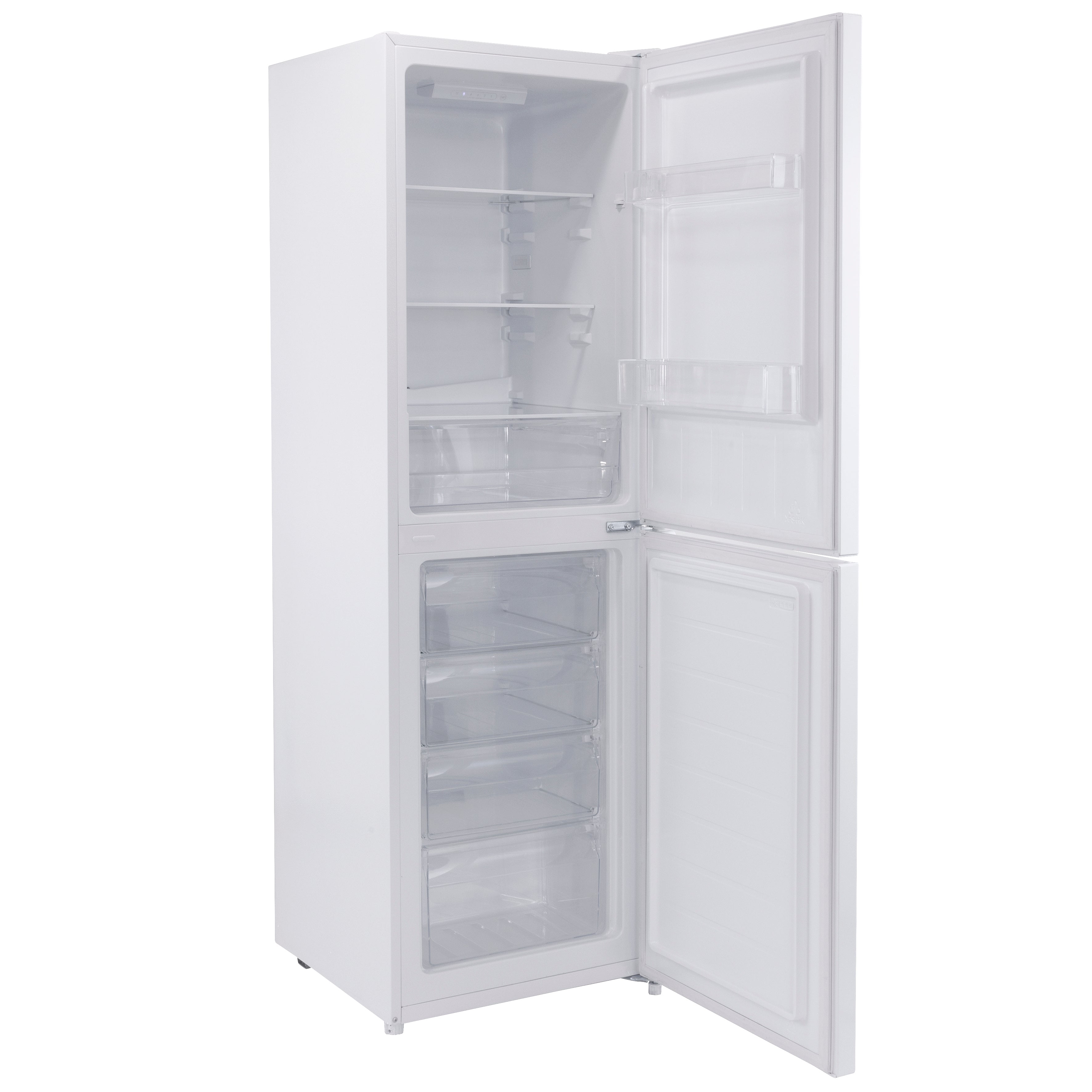 Baridi 50/50 Smart Frost Fridge Freezer 254L Capacity, White - DH328
