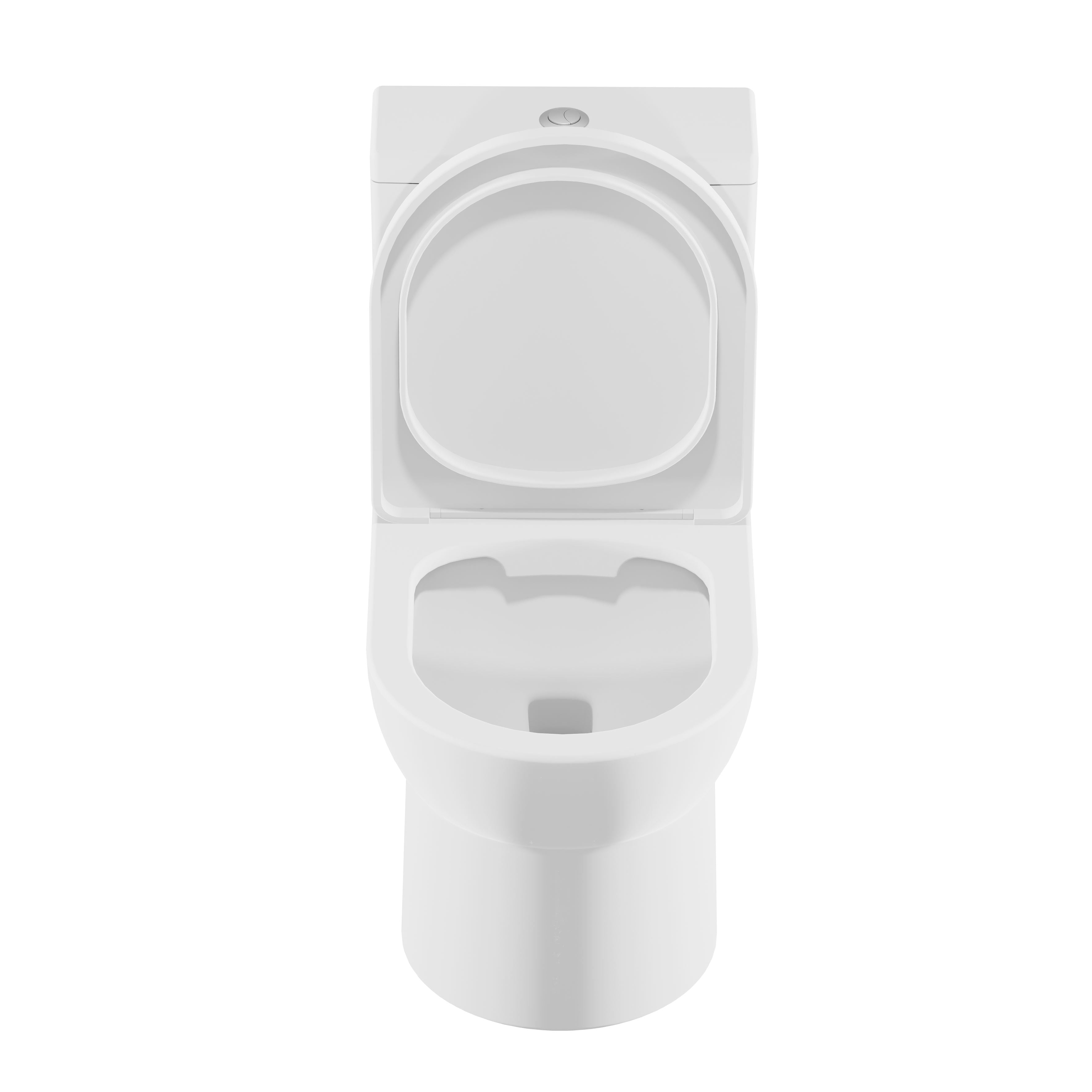 Baridi Close-Coupled Toilet with Soft Close Seat, Dual Flush Cistern & Rimless Flush, White - DH333