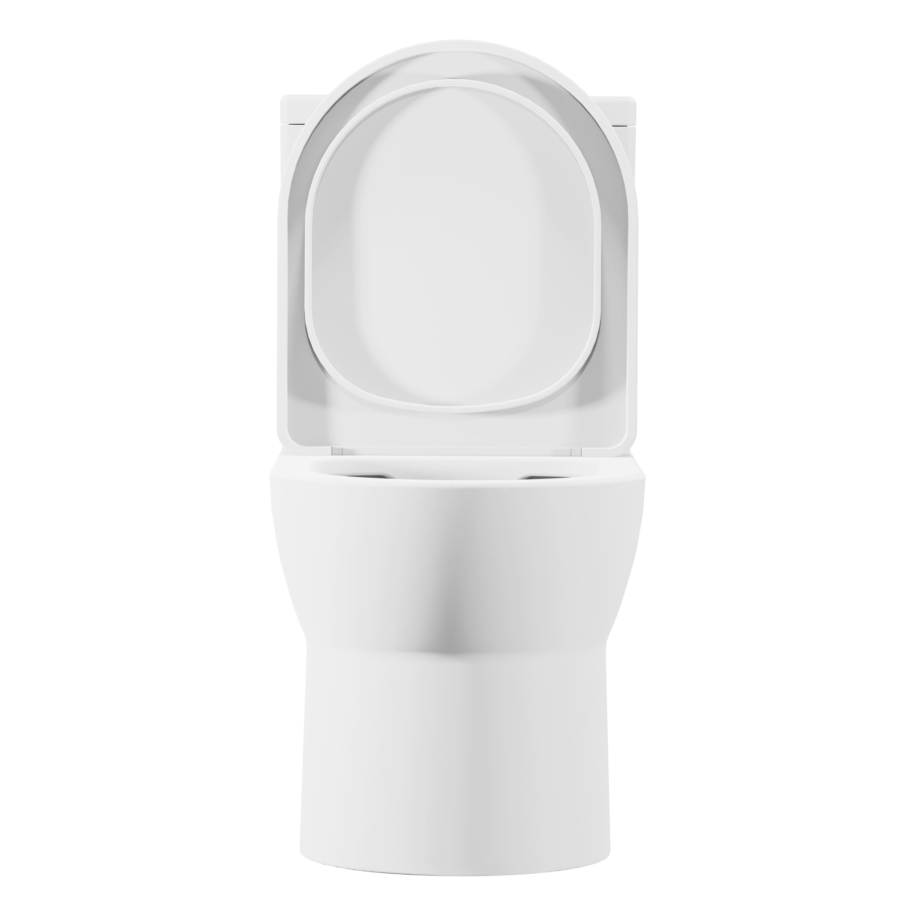 Baridi Close-Coupled Toilet with Soft Close Seat, Dual Flush Cistern & Rimless Flush, White - DH333