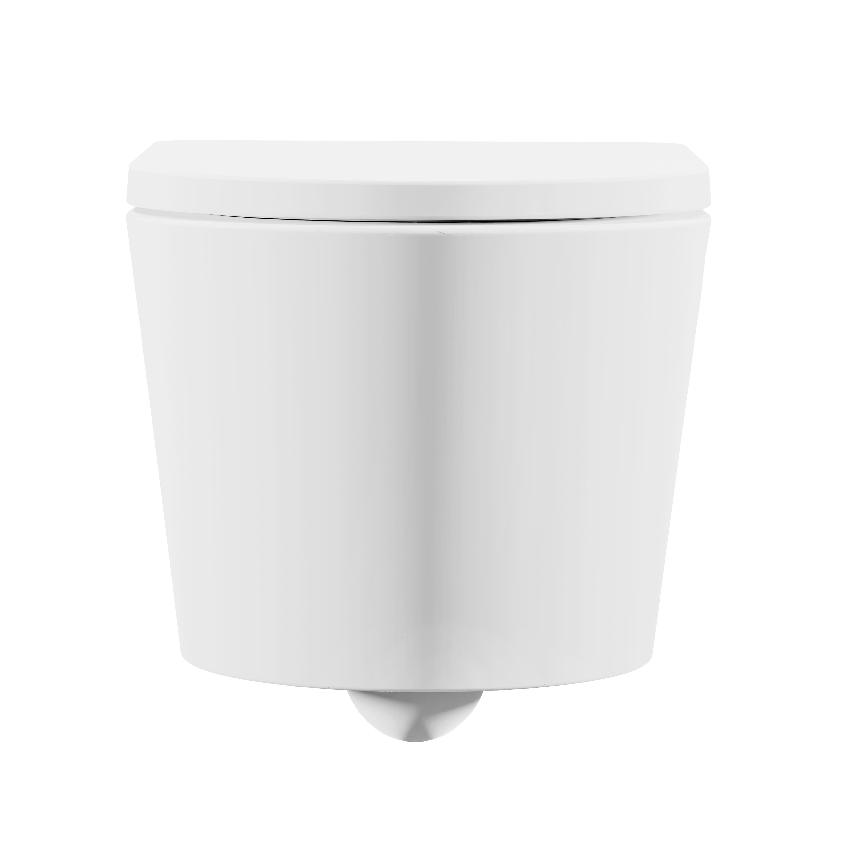 Baridi Wall Hung Toilet with Soft Close Seat & Rimless Flush, White - DH335