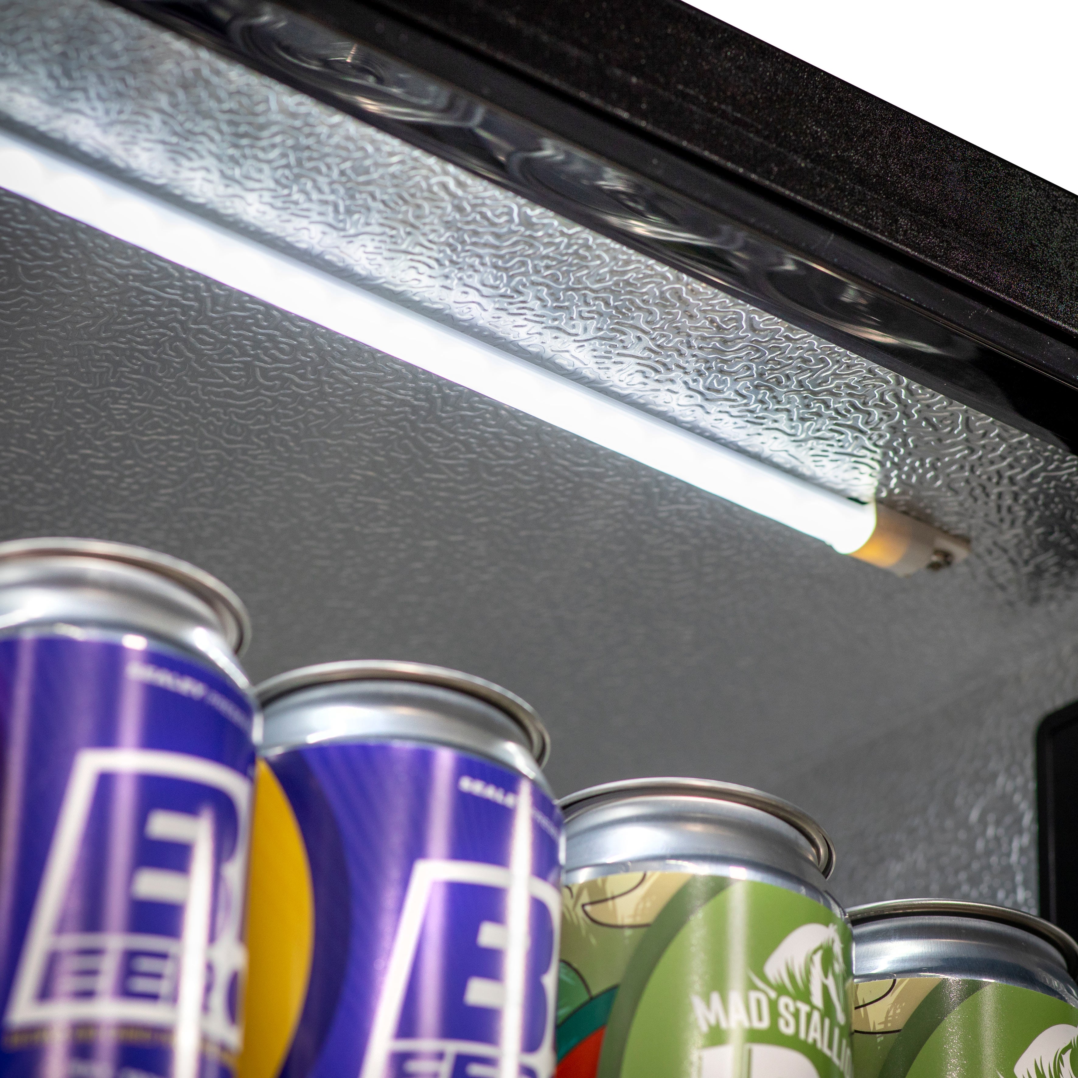 Baridi Back Bar Drinks Fridge/Cooler with Triple Hinged Door 307L, Black – DH336