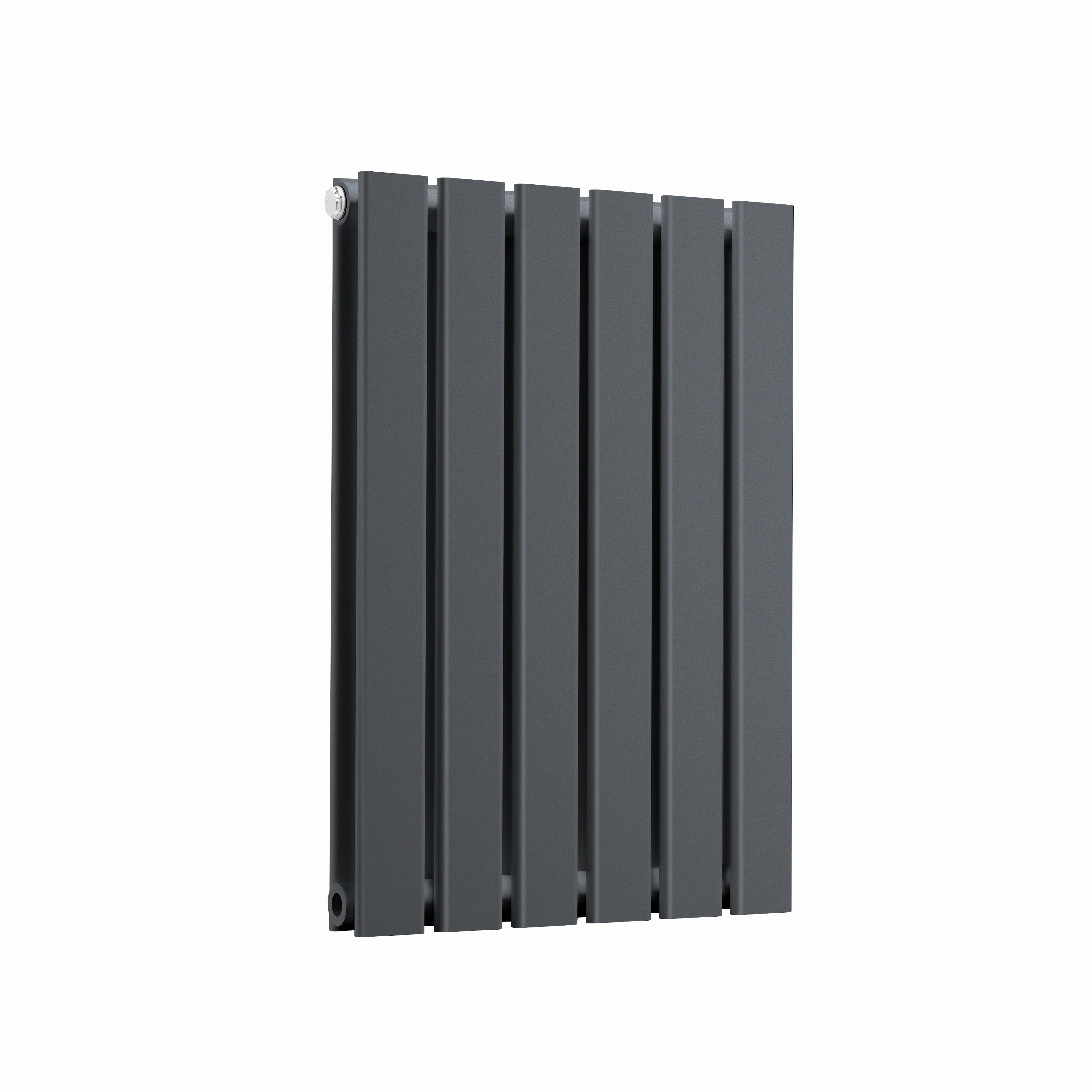 Horizontal Radiator Contemporary Double Flat Panel Design 420 x 600mm, Anthracite - DH338