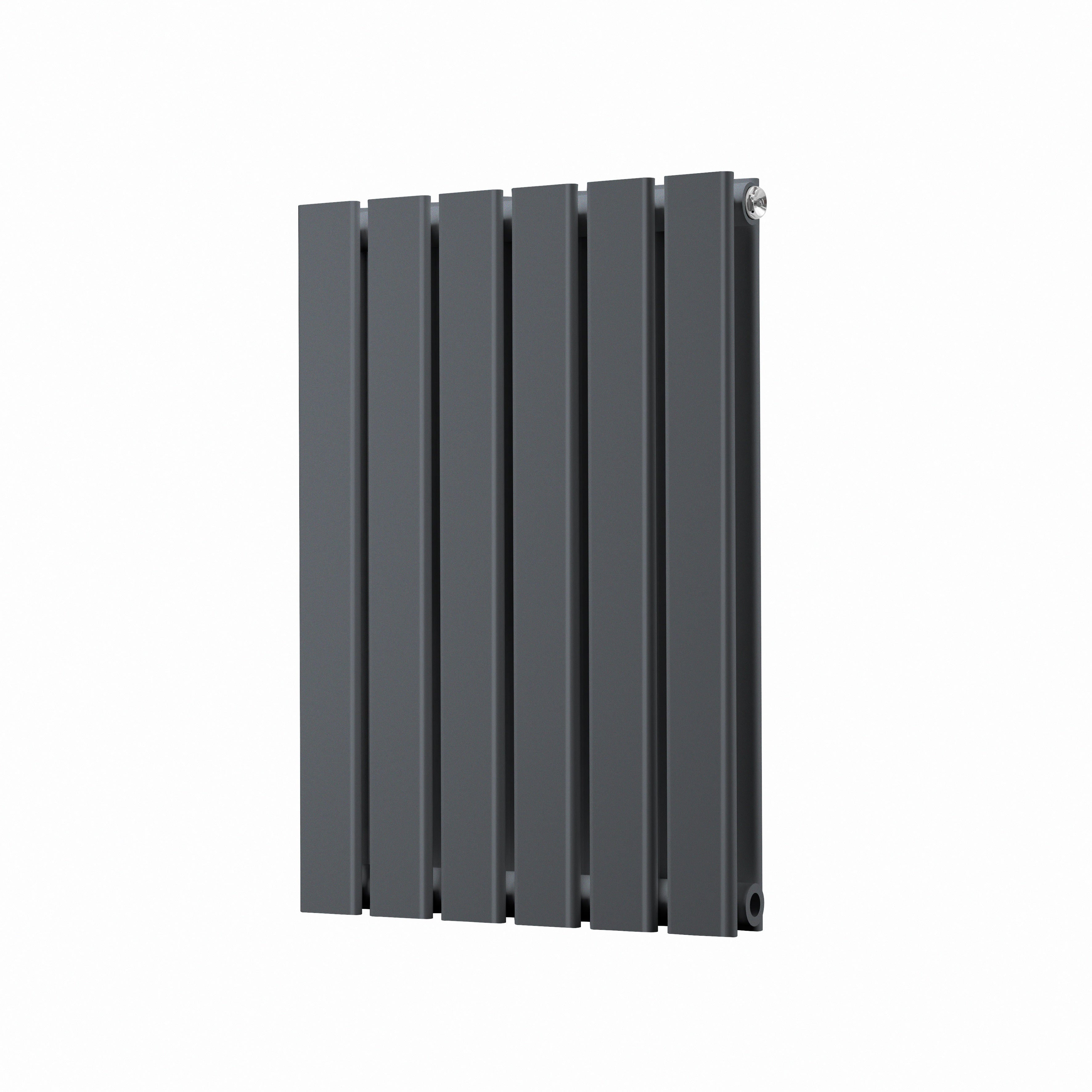 Horizontal Radiator Contemporary Double Flat Panel Design 420 x 600mm, Anthracite - DH338