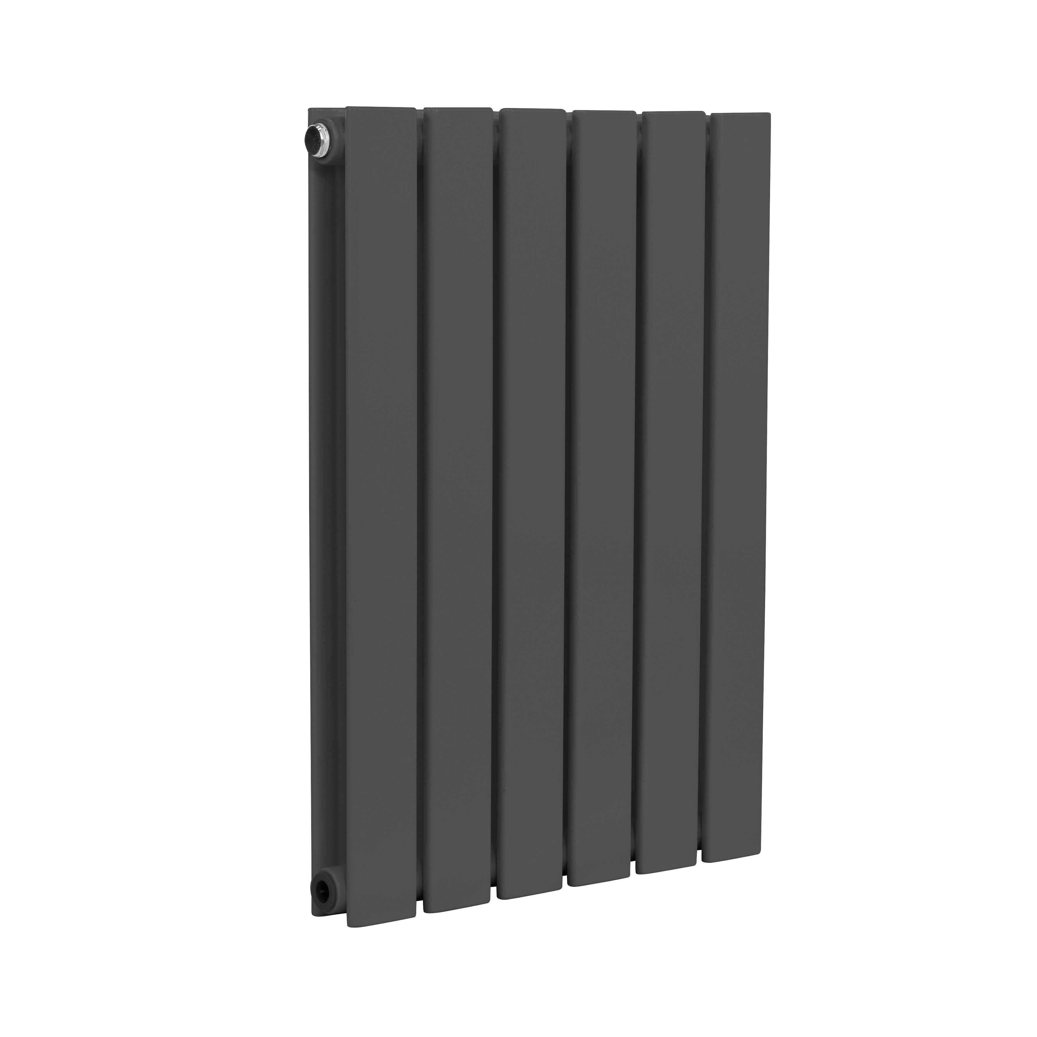 Baridi Horizontal Radiator Contemporary Double Flat Panel Design 420 x 600mm, Anthracite - DH338