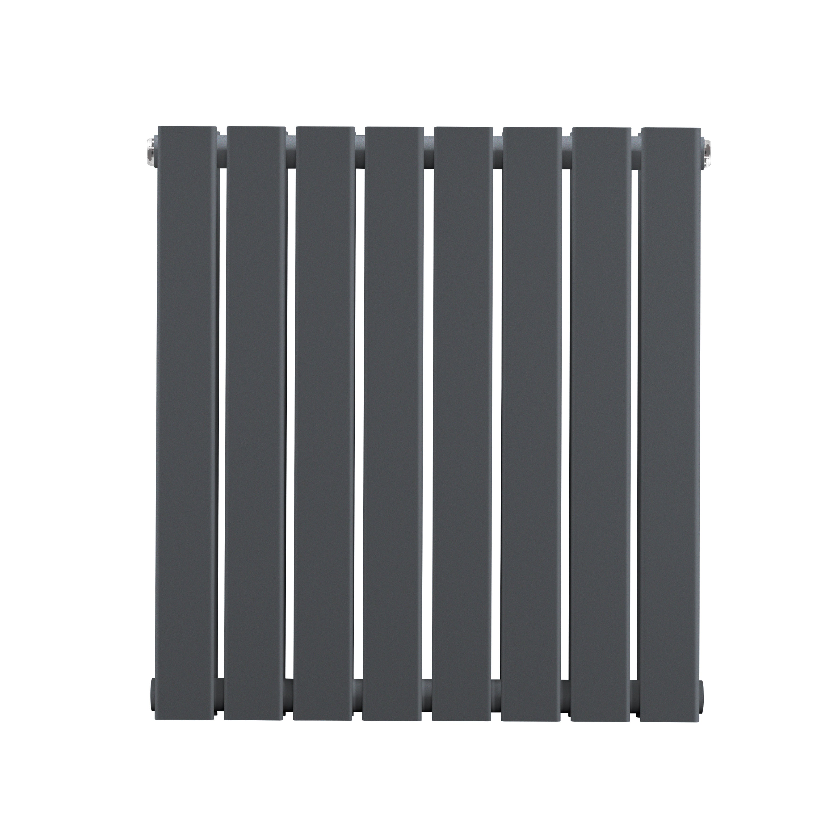 Horizontal Radiator Contemporary Double Flat Panel Design 600 x 560mm, Anthracite - DH339