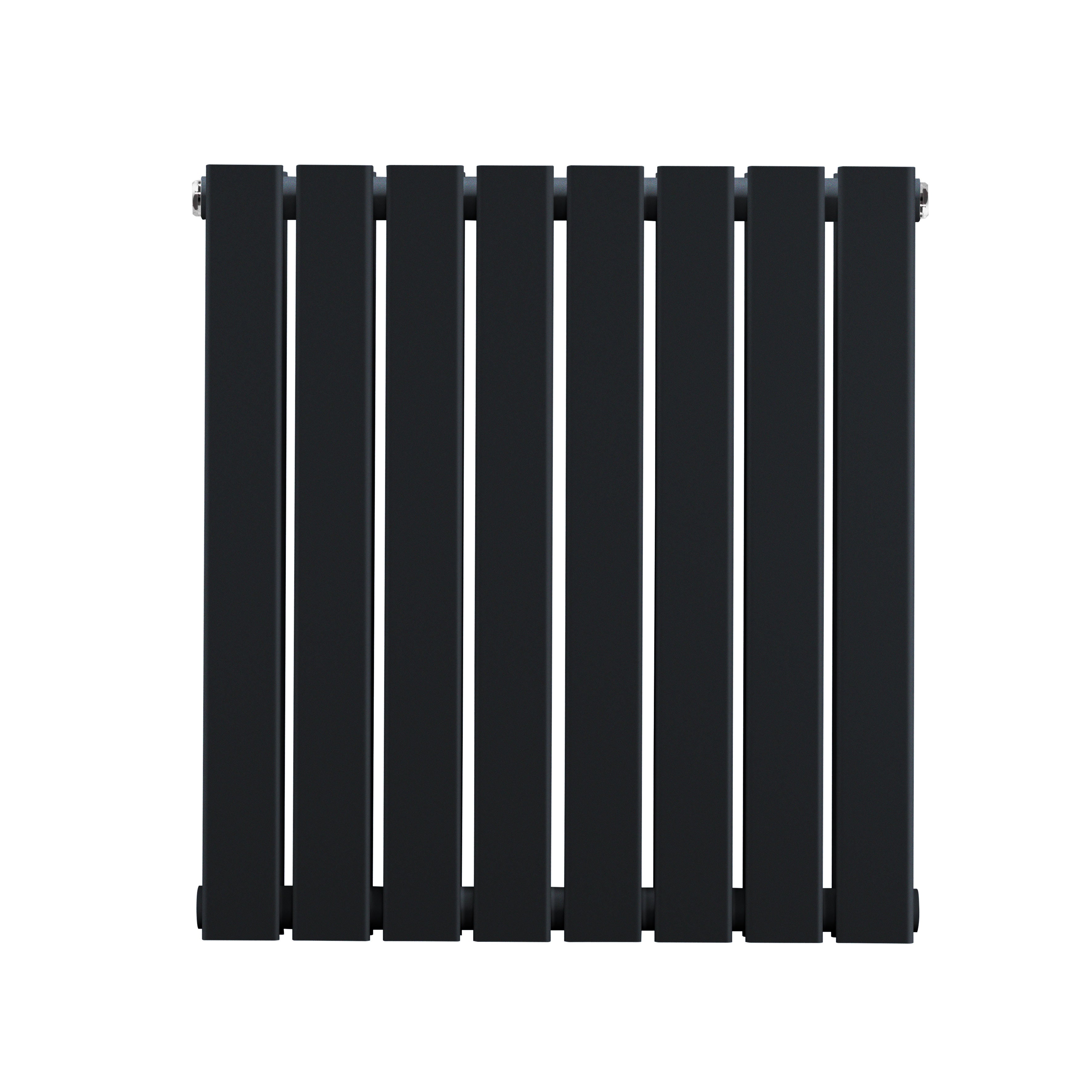 Horizontal Radiator Contemporary Double Flat Panel Design 600 x 560mm, Black - DH344