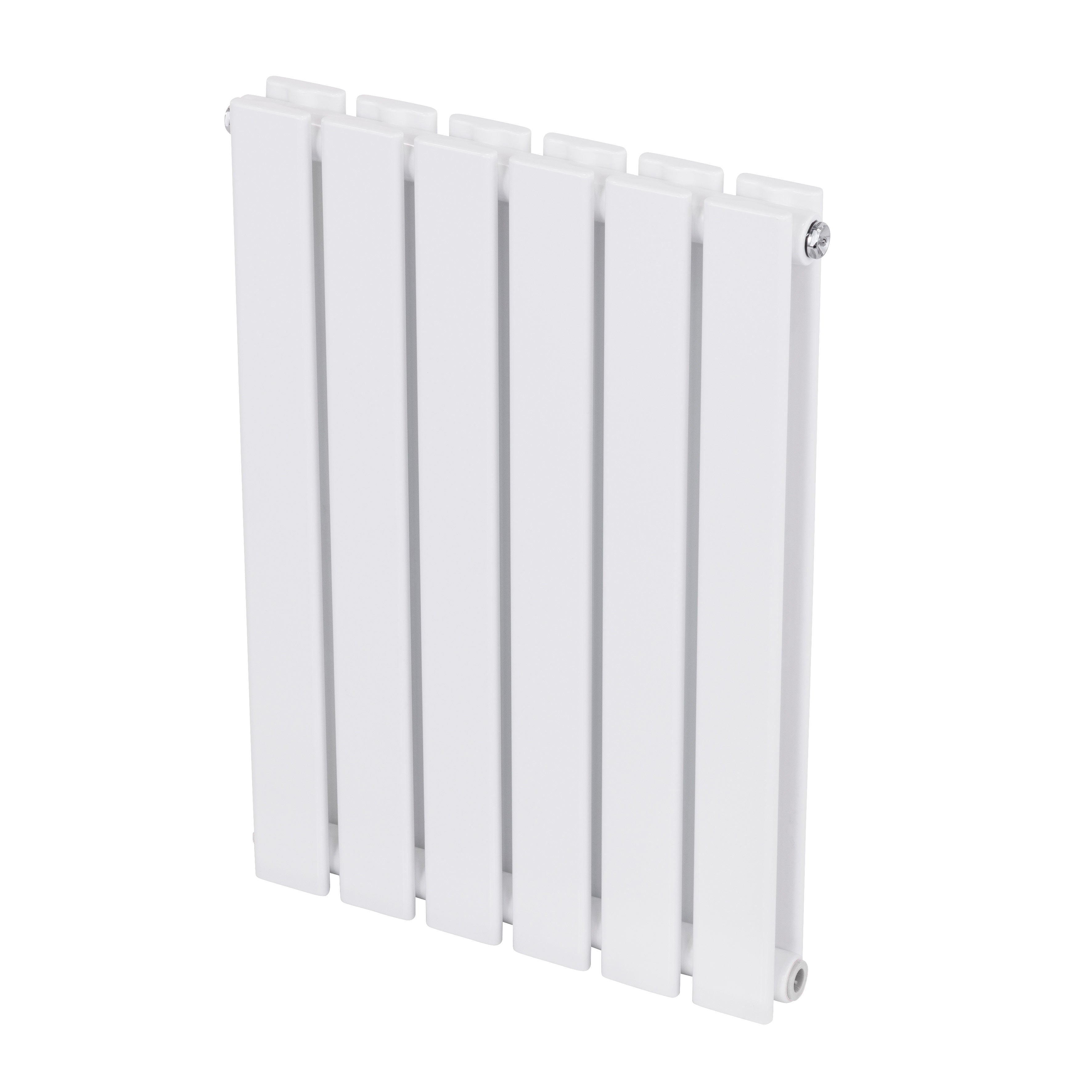 Baridi Horizontal Radiator Contemporary Double Flat Panel Design 600 x 420mm, White - DH348