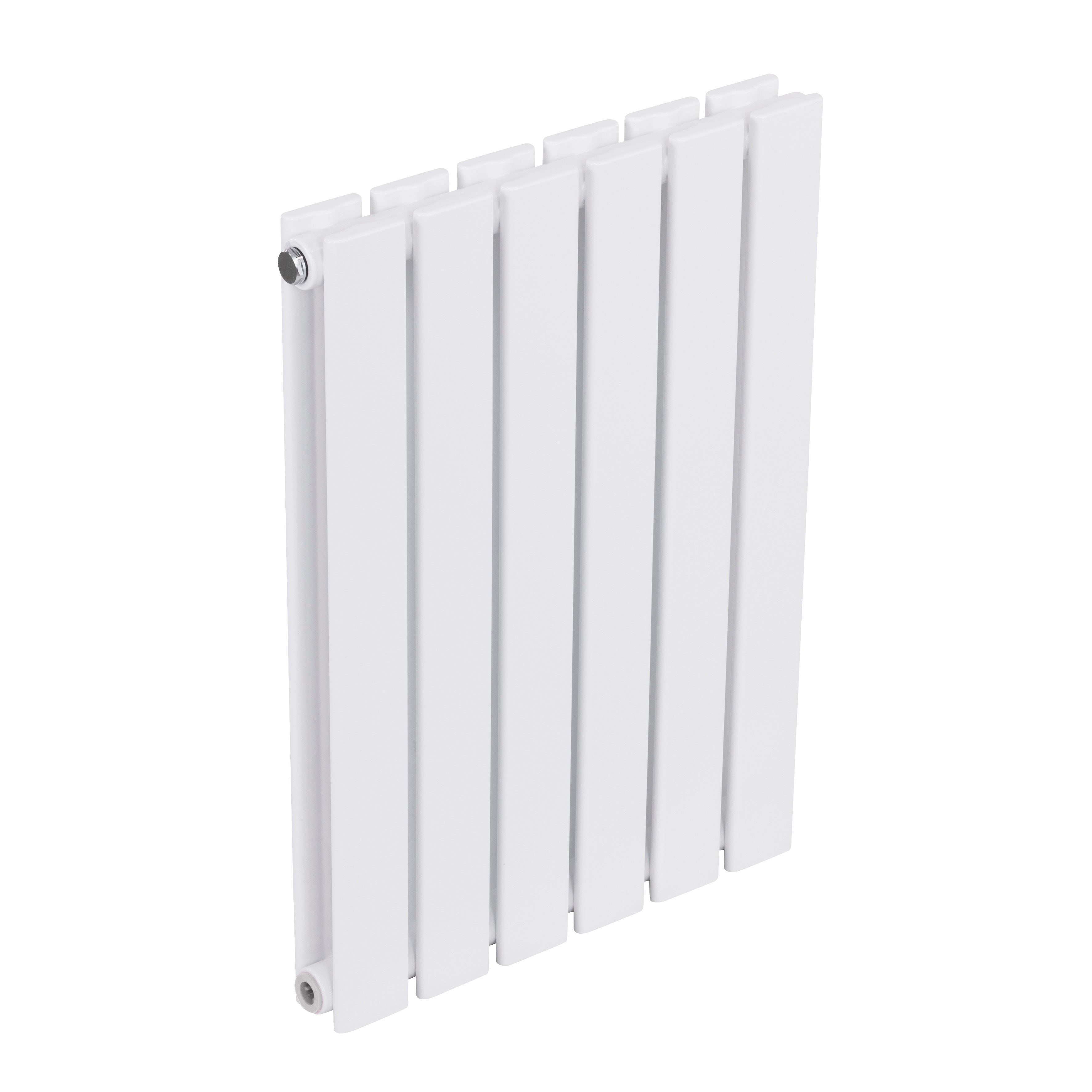 Baridi Horizontal Radiator Contemporary Double Flat Panel Design 600 x 420mm, White - DH348