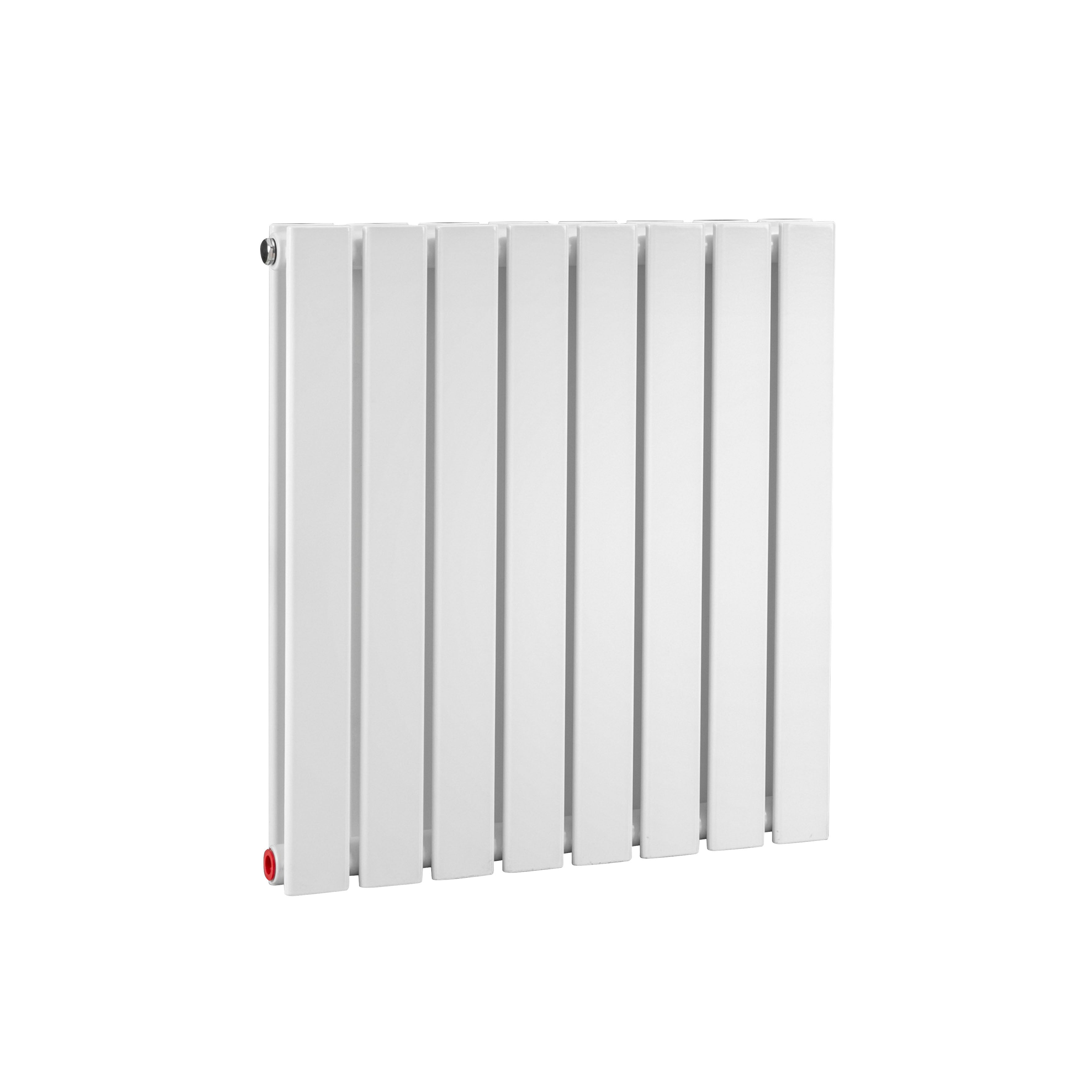Horizontal Radiator Contemporary Double Flat Panel Design 600 x 560mm, White - DH349