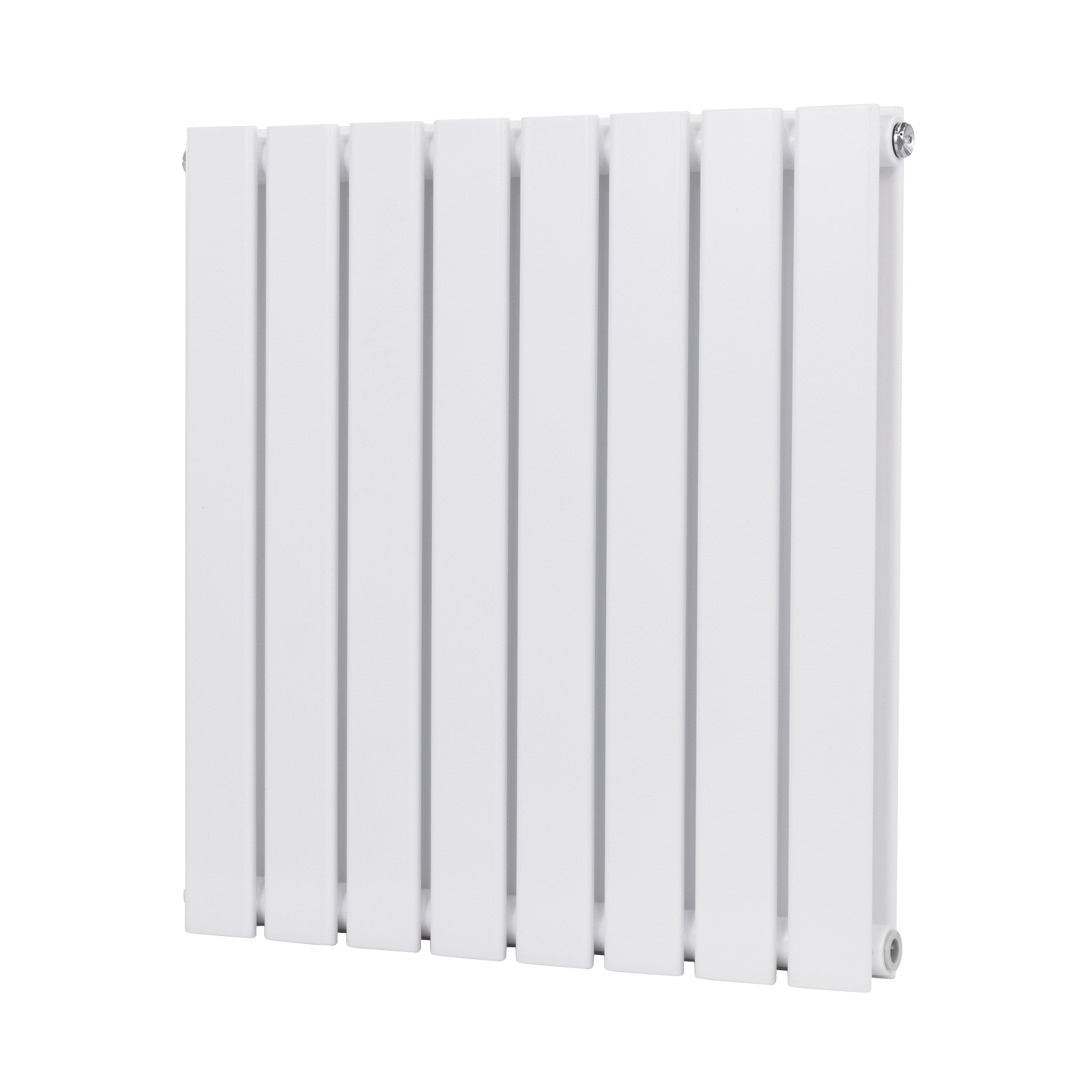 Baridi Horizontal Radiator Contemporary Double Flat Panel Design 600 x 560mm, White - DH349