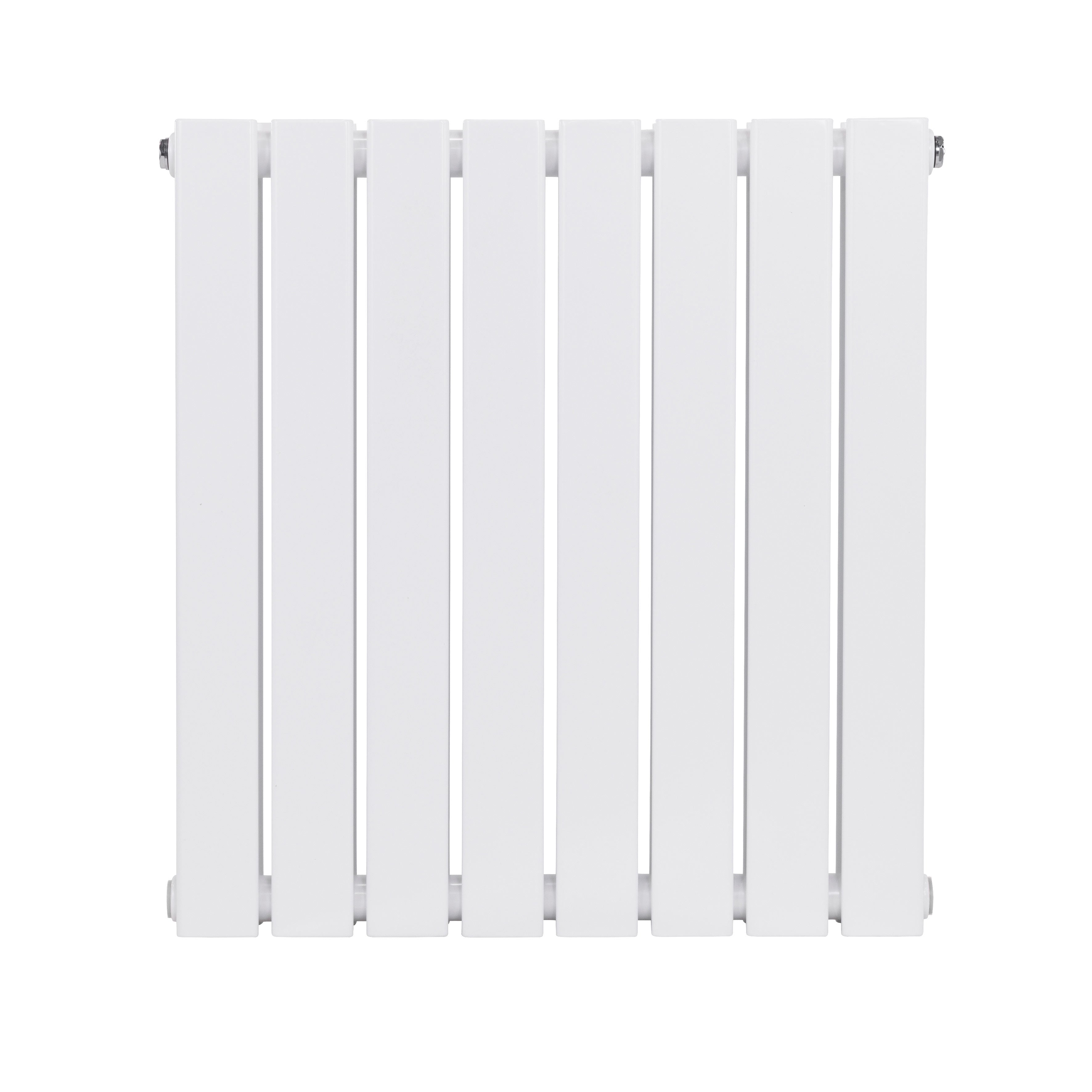 Baridi Horizontal Radiator Contemporary Double Flat Panel Design 600 x 560mm, White - DH349