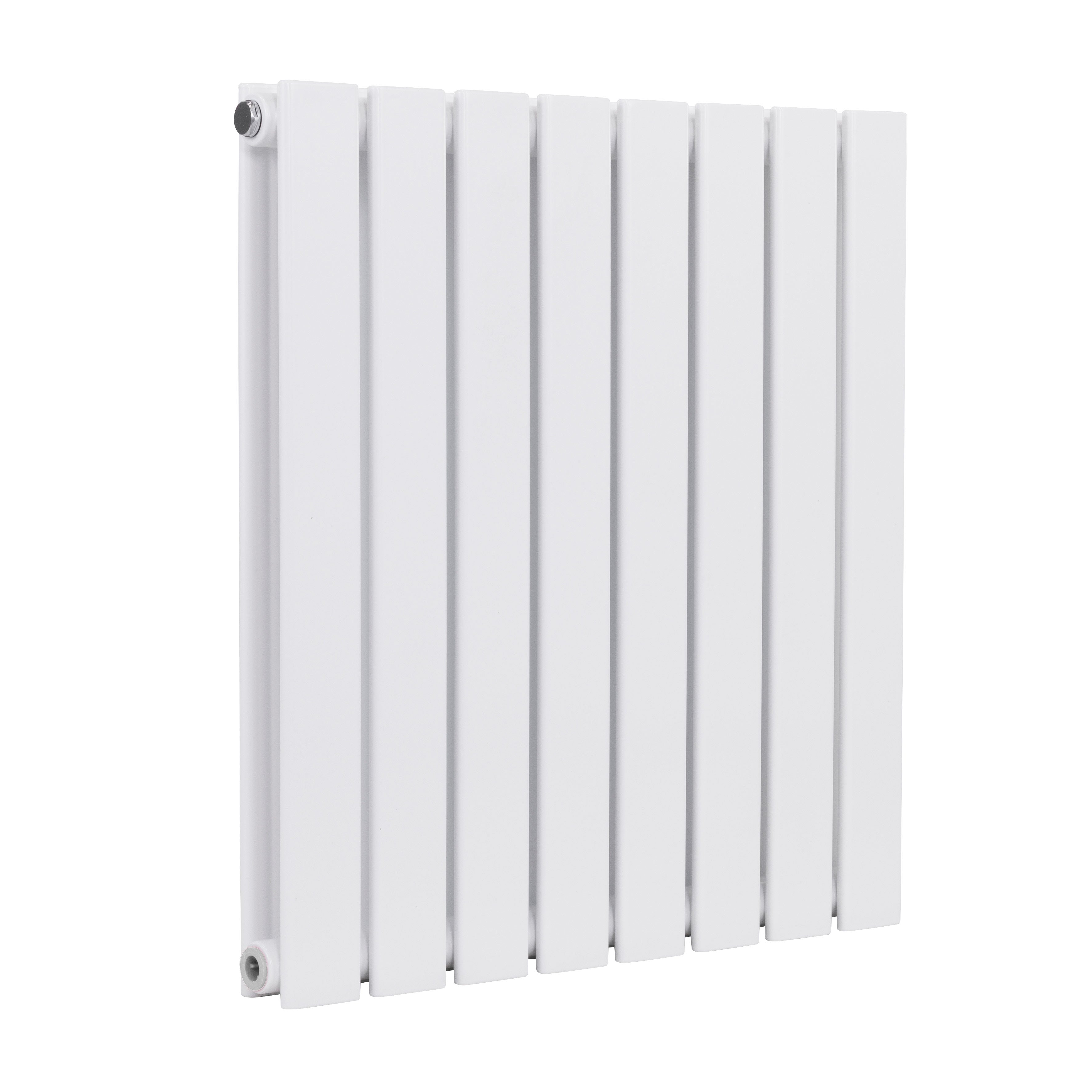 Baridi Horizontal Radiator Contemporary Double Flat Panel Design 600 x 560mm, White - DH349