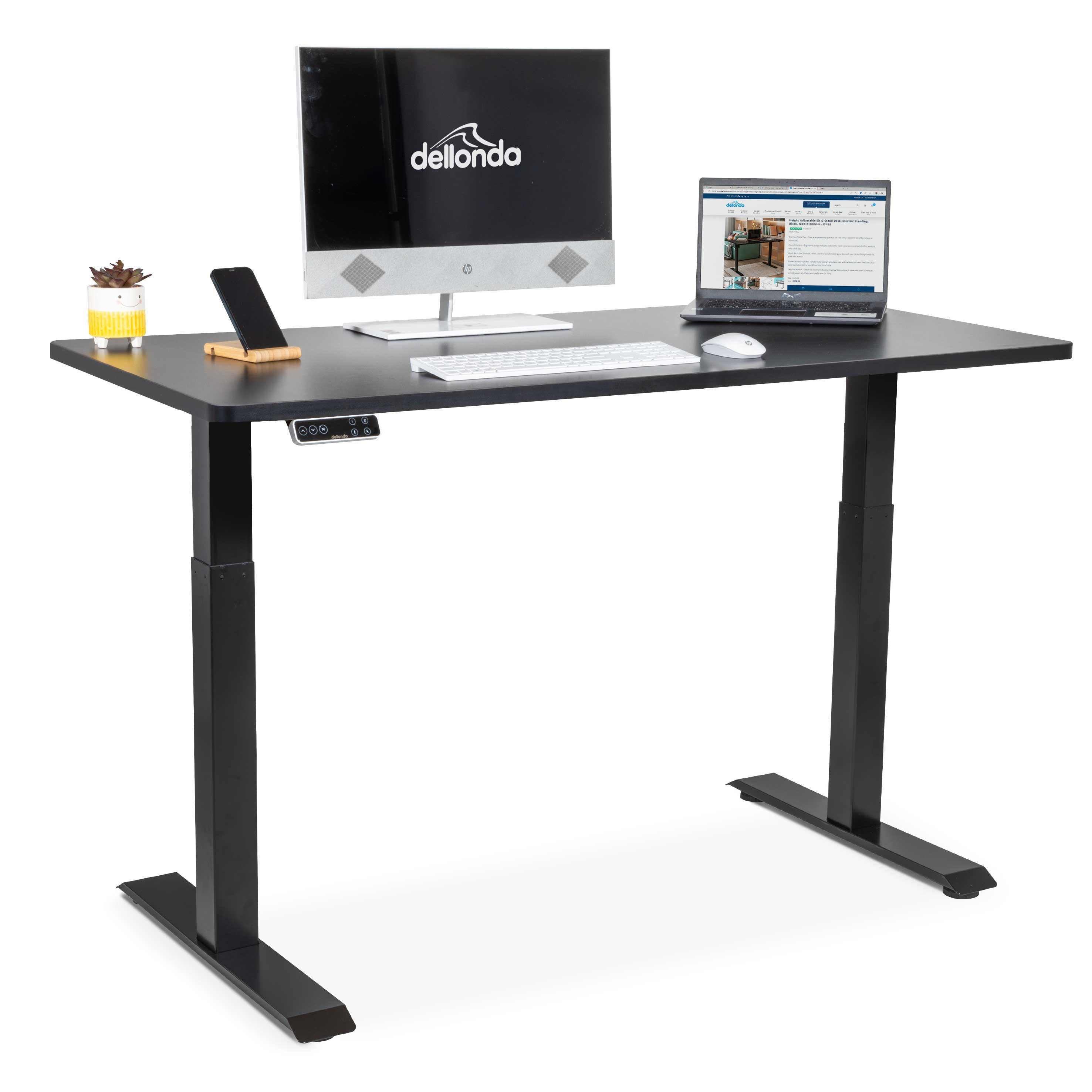 Dellonda DH34 Adjustable Desk Full - contents