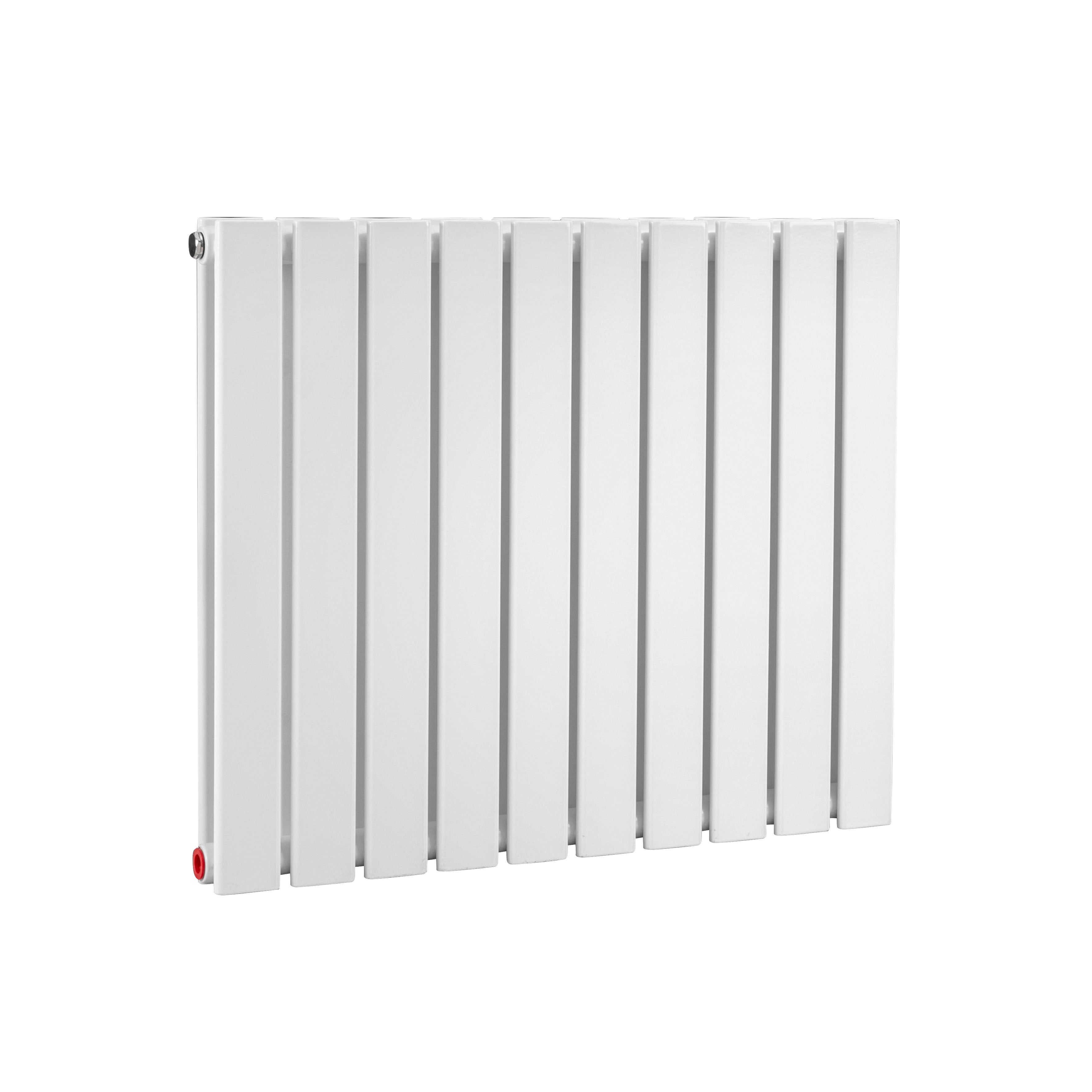 Horizontal Radiator Contemporary Double Flat Panel Design 600 x 700mm, White - DH350