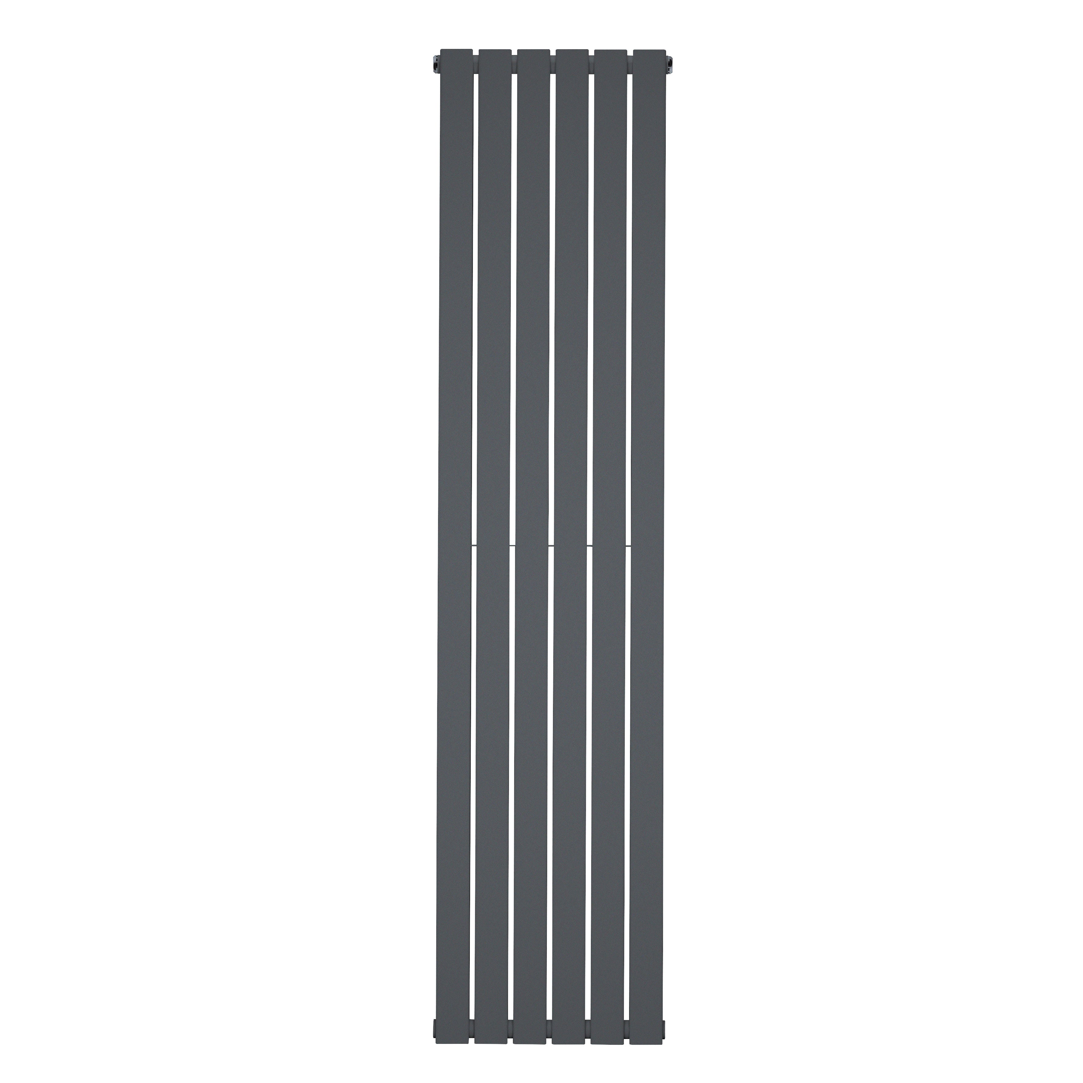 Baridi Vertical Radiator Contemporary Double Flat Panel Design 420 x 1800mm, Anthracite - DH353