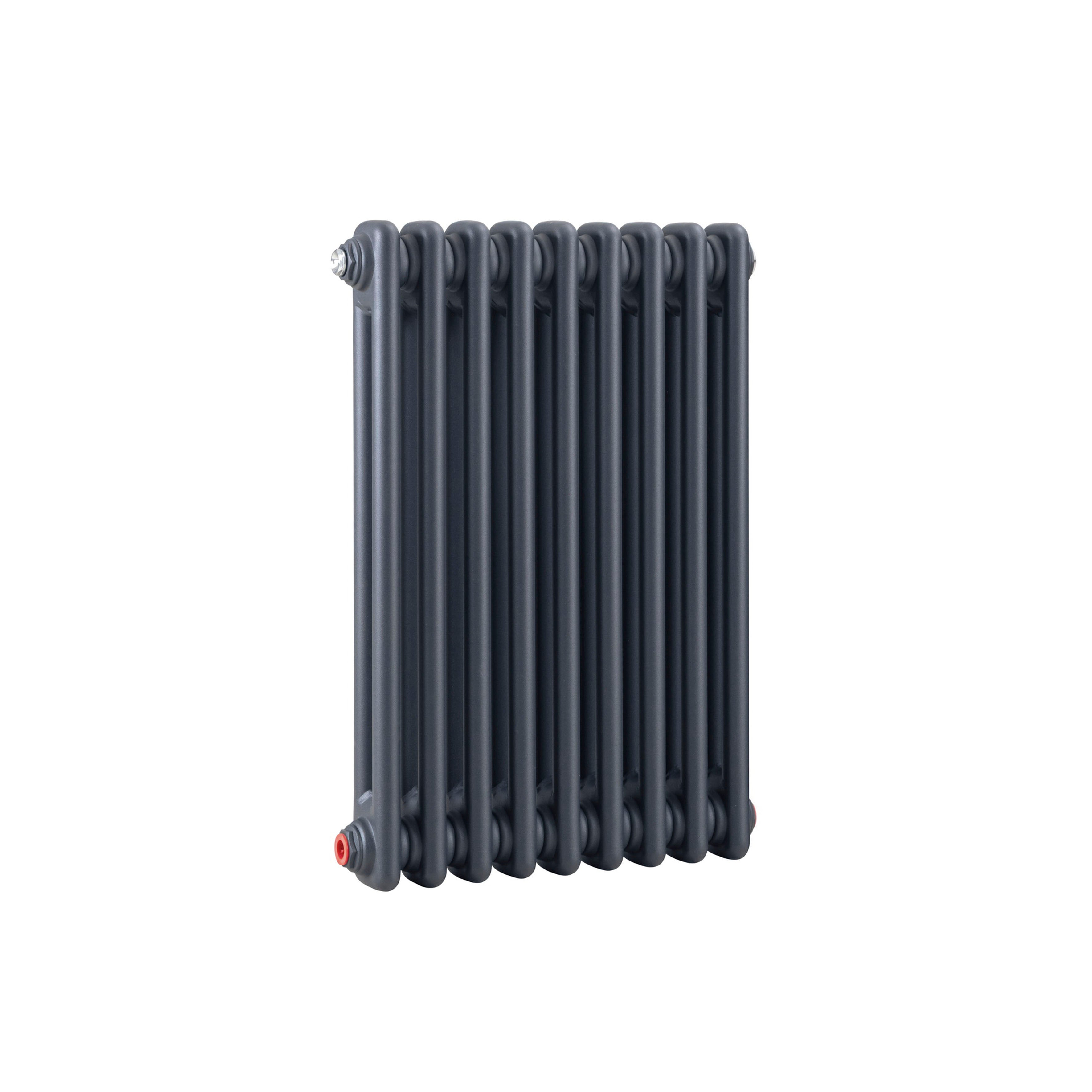 Horizontal Traditional 2 Column Radiator 600 x 427mm, Anthracite - DH356
