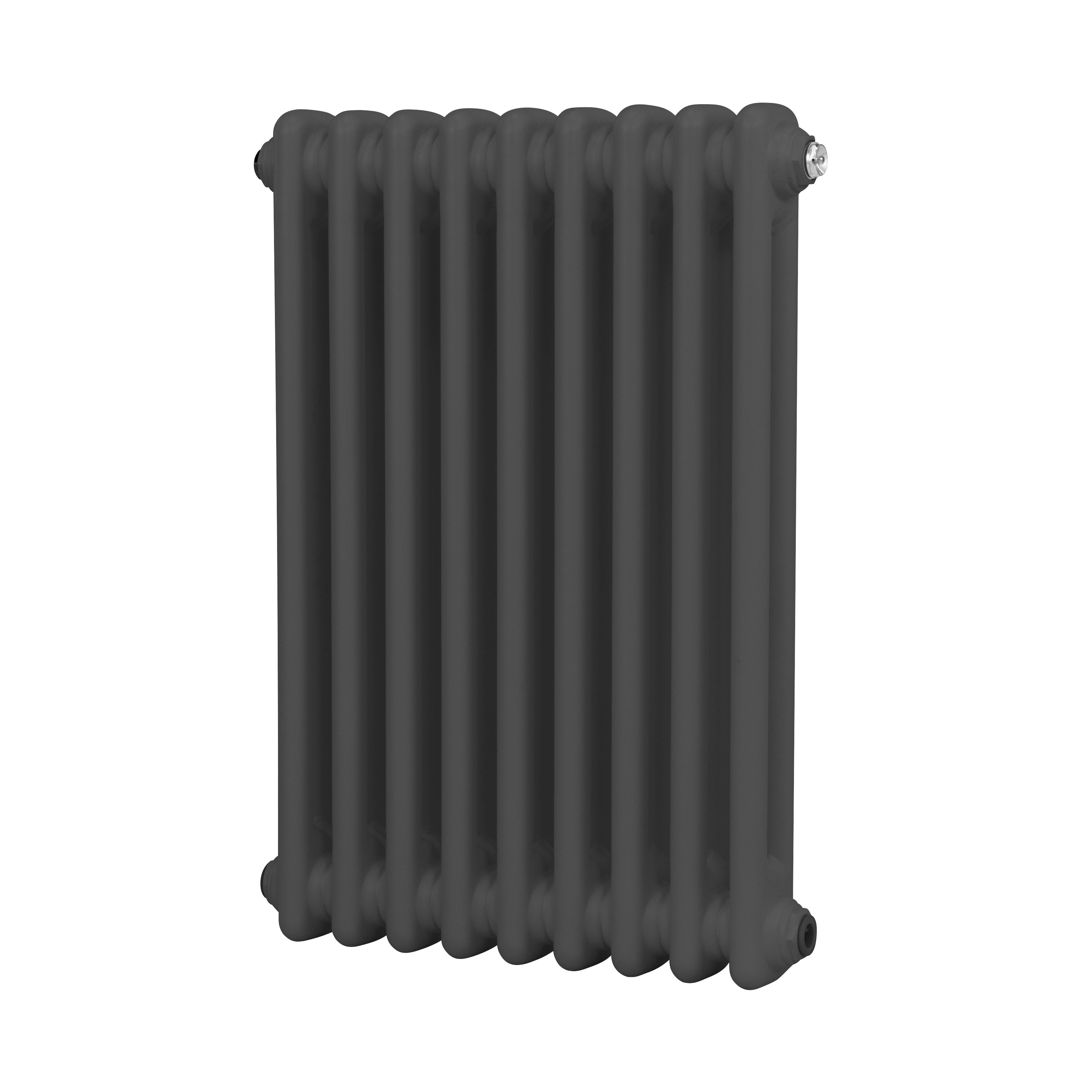 Baridi Horizontal Traditional 2 Column Radiator 600 x 427mm, Anthracite - DH356