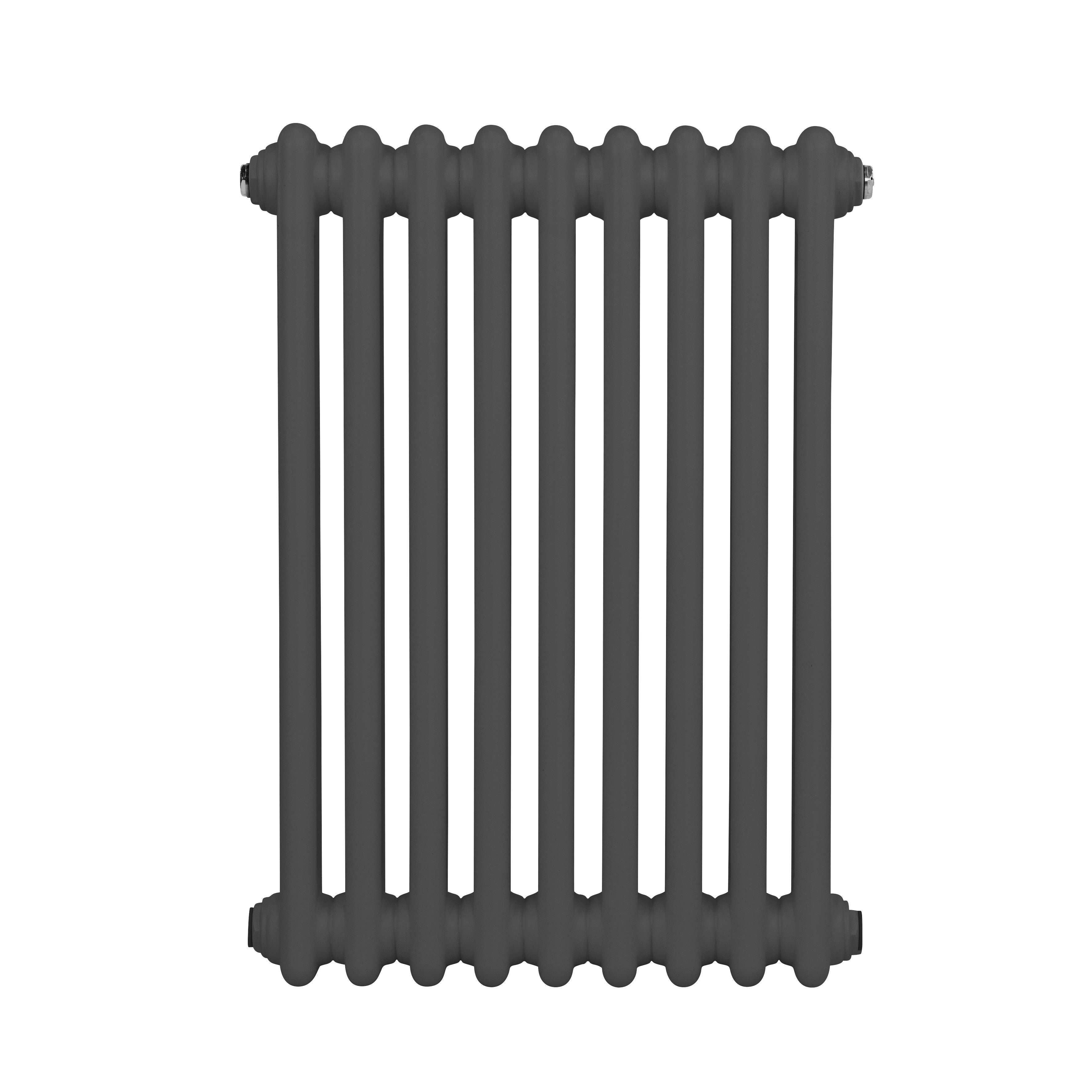 Baridi Horizontal Traditional 2 Column Radiator 600 x 427mm, Anthracite - DH356