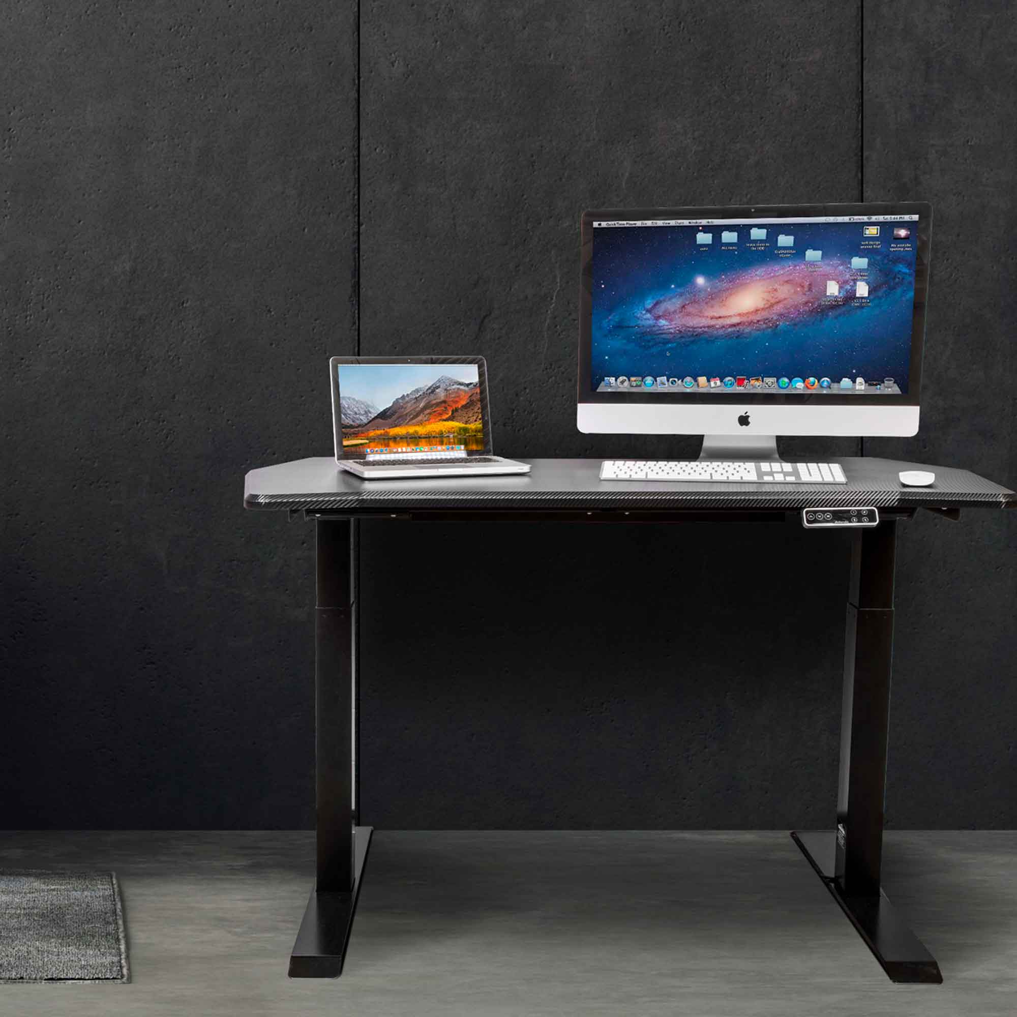 Dellonda DH35 Adjustable Desk Action shot - in use