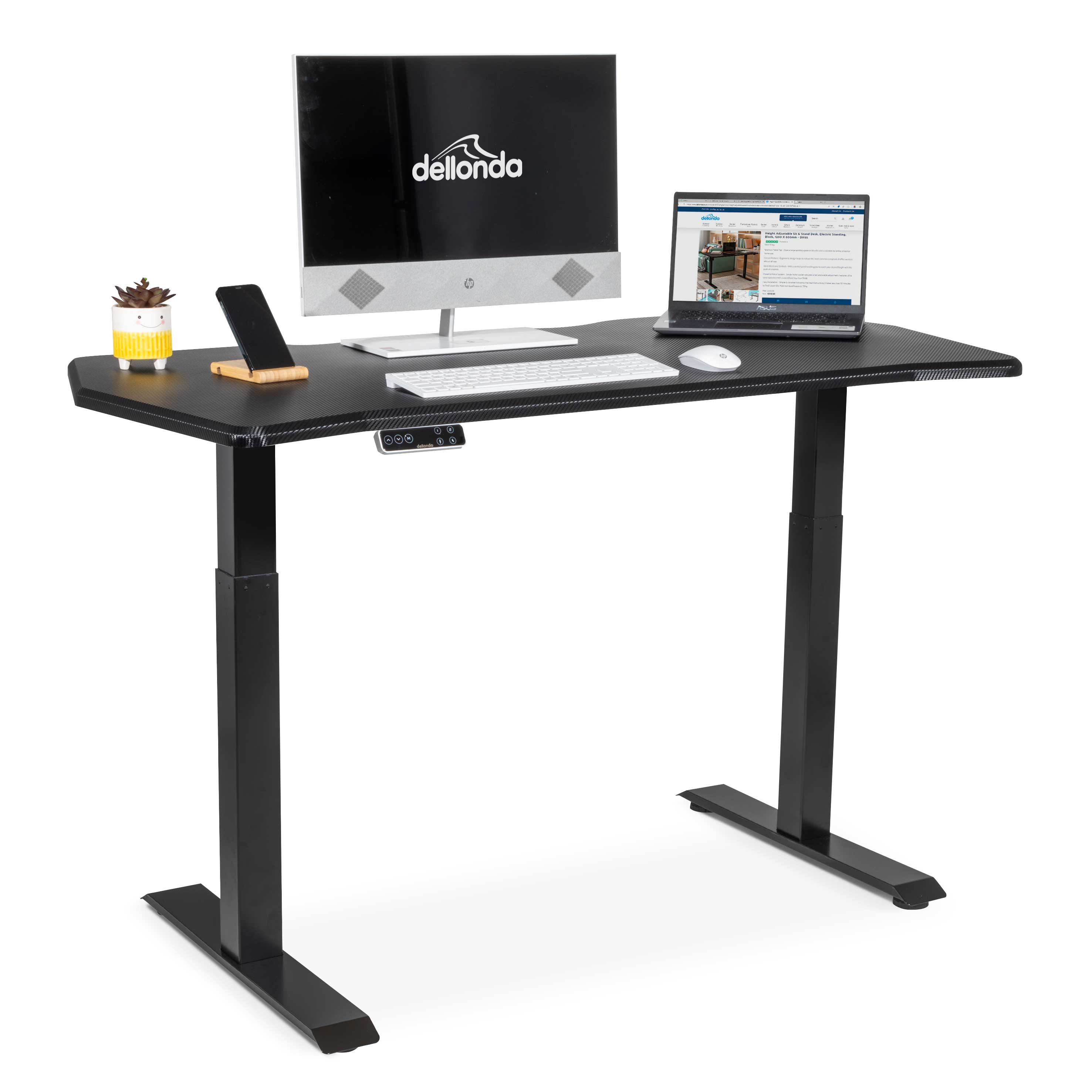 Dellonda DH35 Adjustable Desk Full - contents