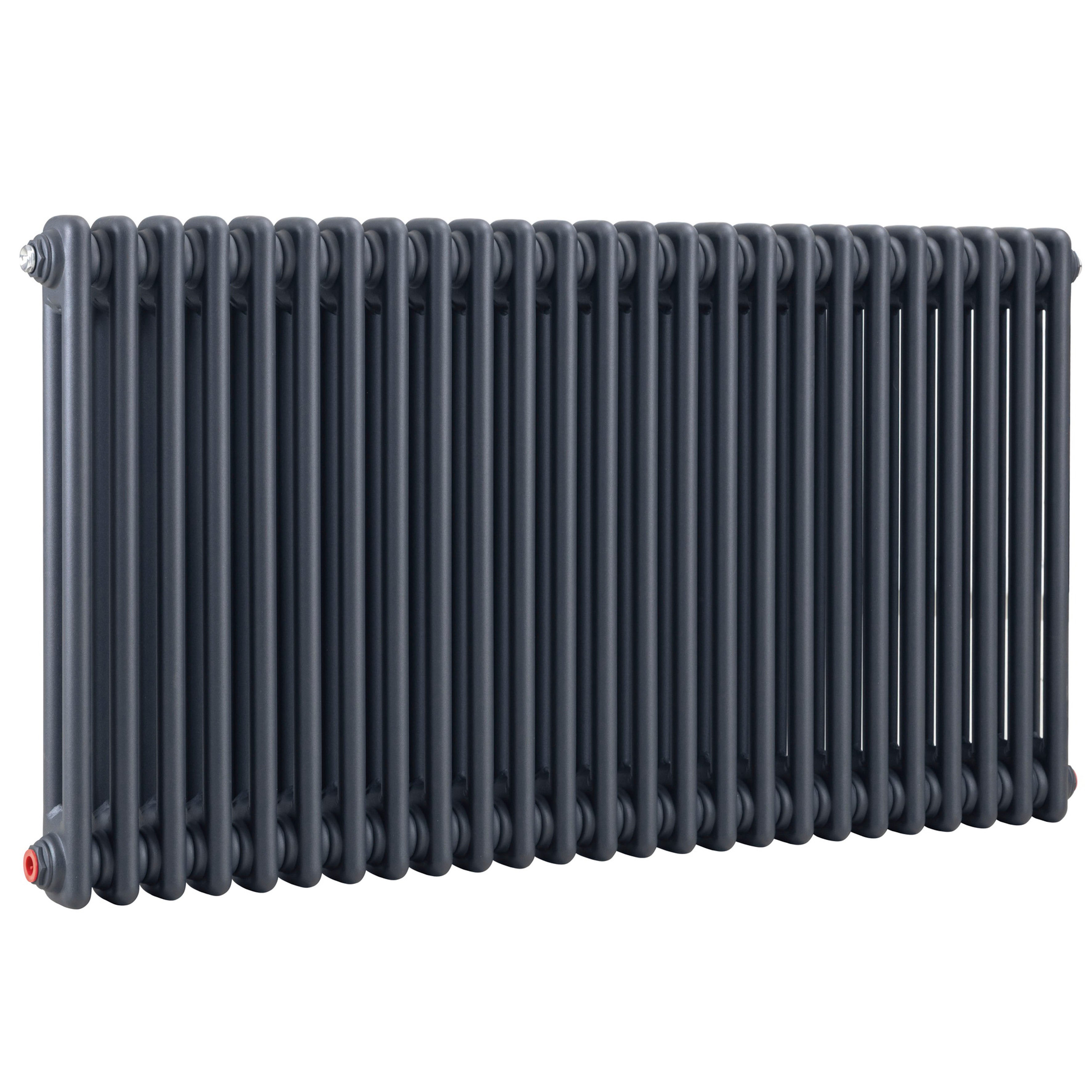 Horizontal Traditional 2 Column Radiator 600 x 1147mm, Anthracite - DH360