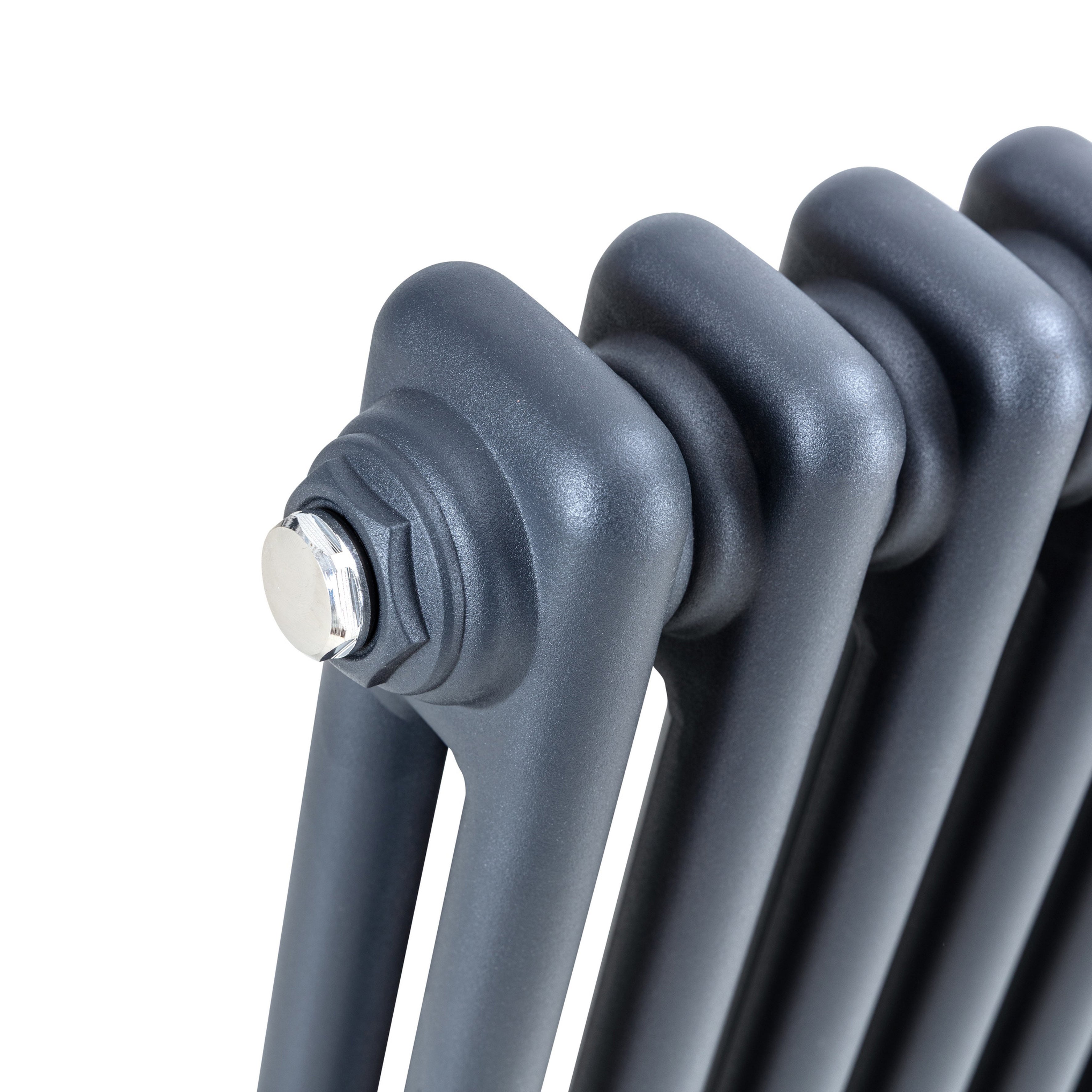 Baridi Horizontal Traditional 2 Column Radiator 600 x 1147mm, Anthracite - DH360