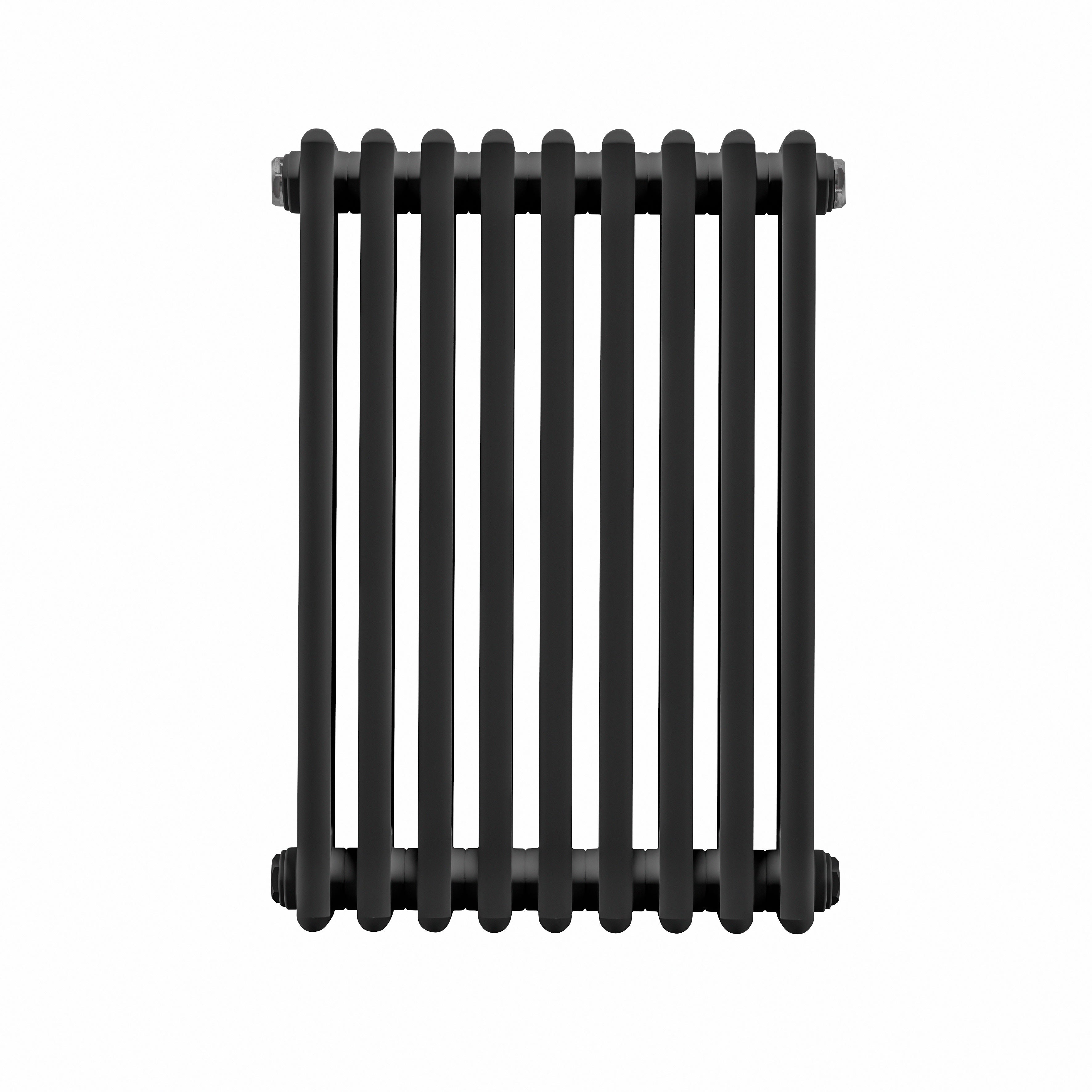 Horizontal Traditional 2 Column Radiator 600 x 427mm, Black - DH361