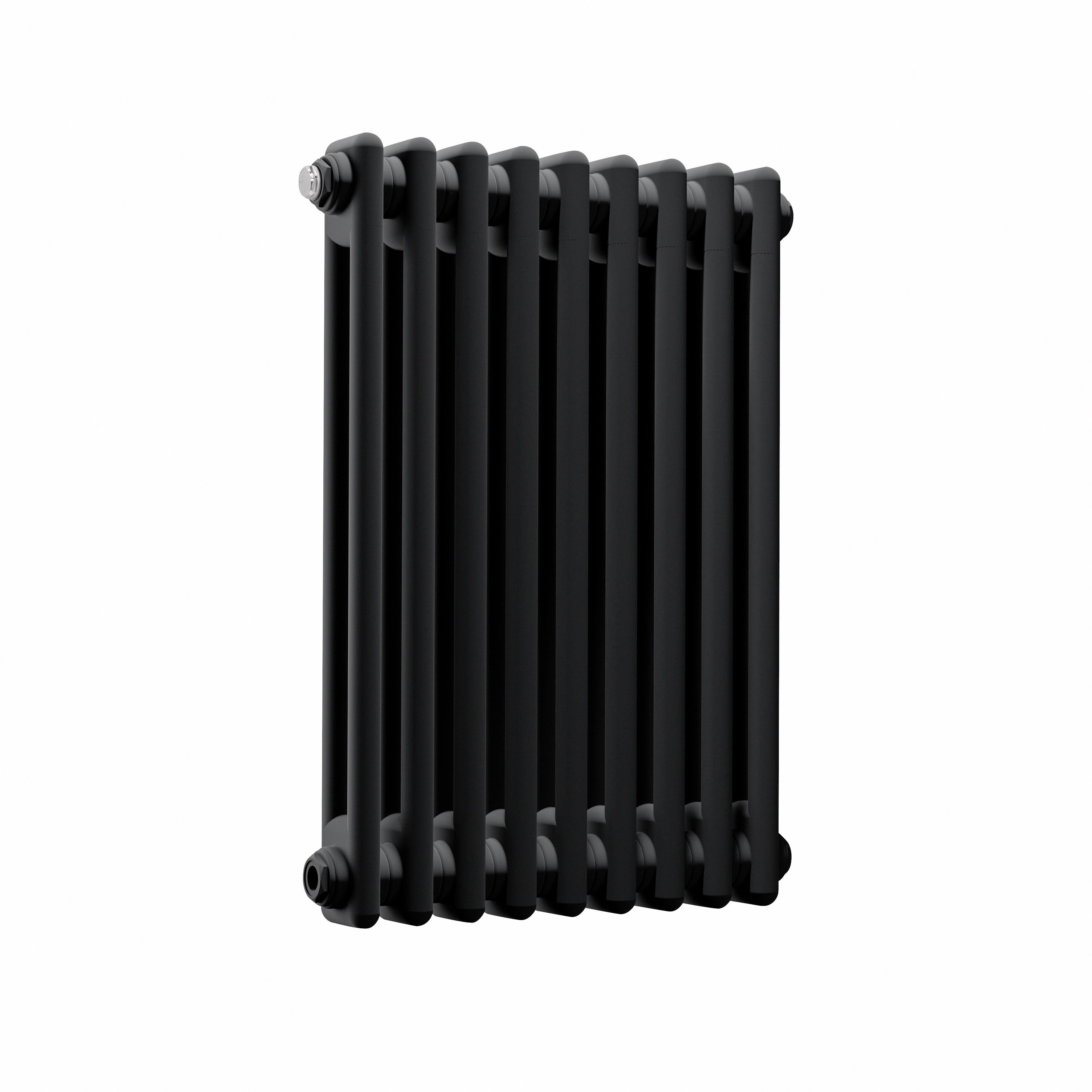 Horizontal Traditional 2 Column Radiator 600 x 427mm, Black - DH361