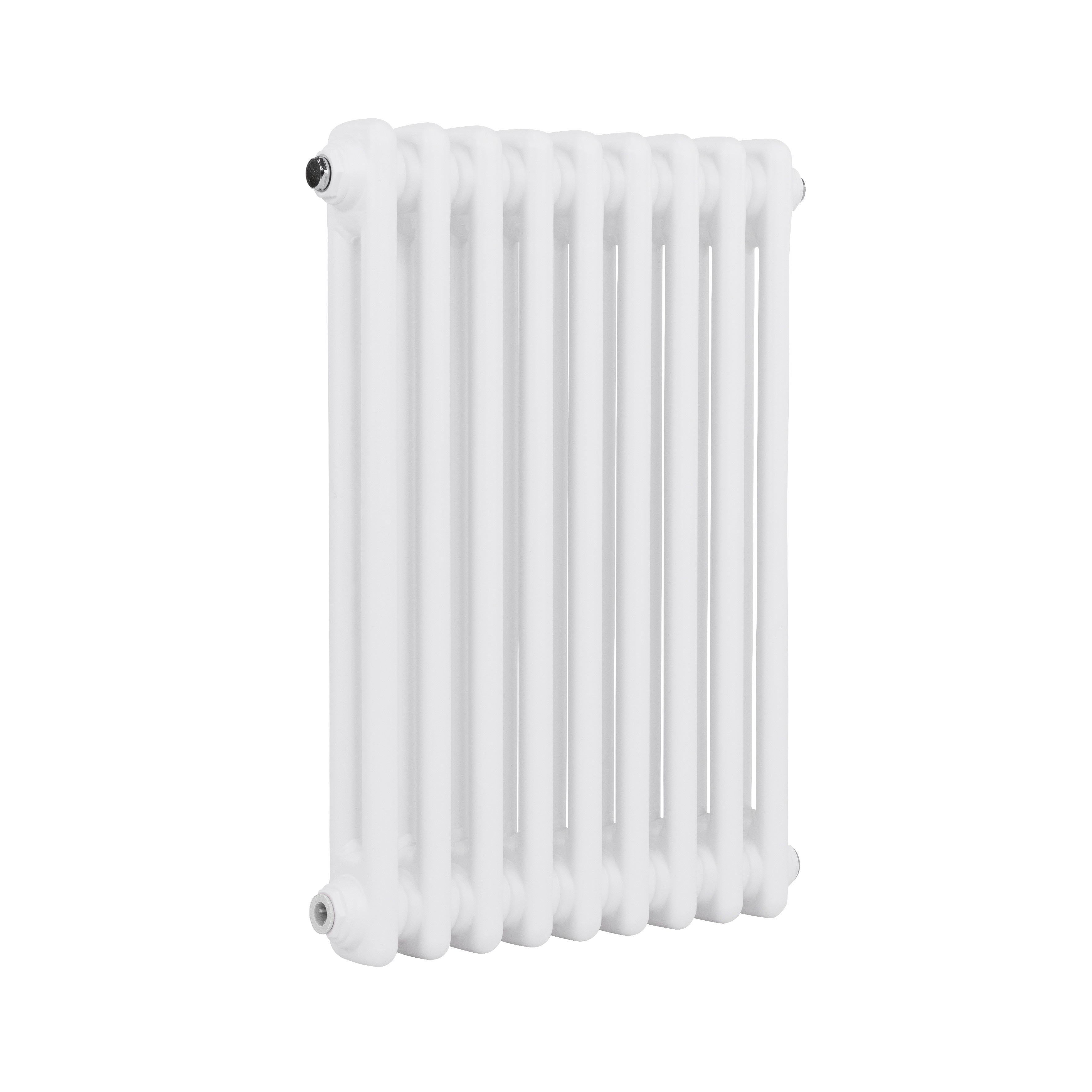 Baridi Horizontal Traditional 2 Column Radiator 600 x 427mm, White - DH366