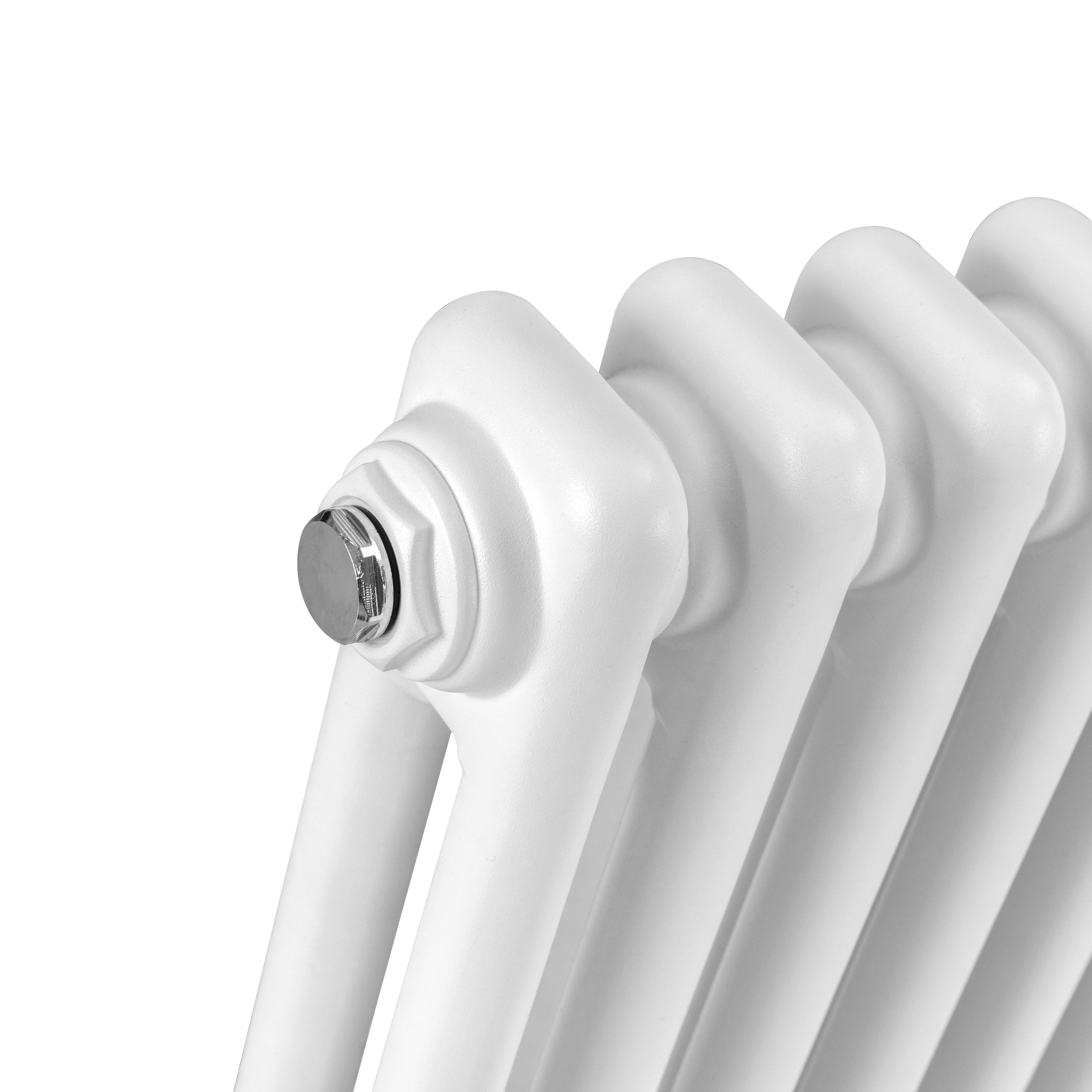 Baridi Horizontal Traditional 2 Column Radiator 600 x 427mm, White - DH366