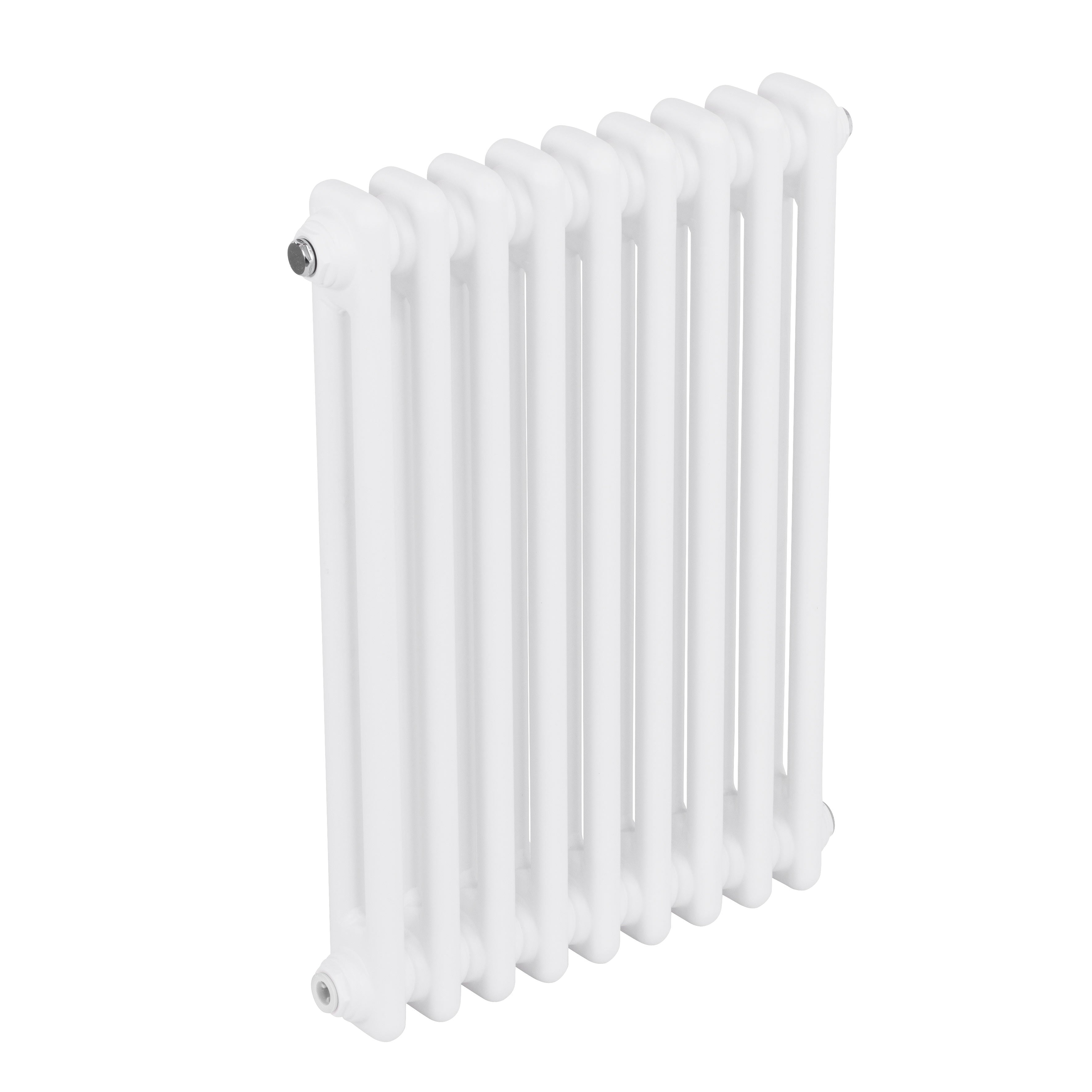 Baridi Horizontal Traditional 2 Column Radiator 600 x 427mm, White - DH366
