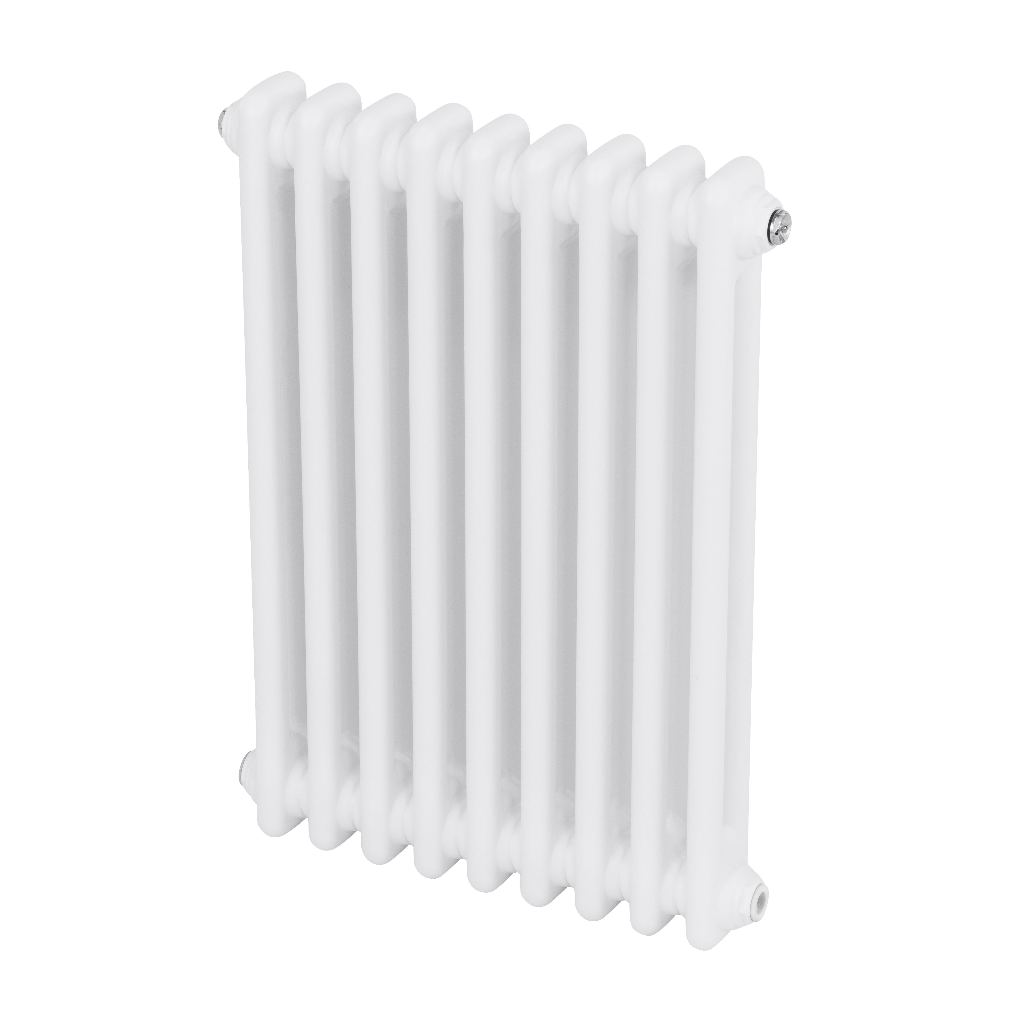 Baridi Horizontal Traditional 2 Column Radiator 600 x 427mm, White - DH366
