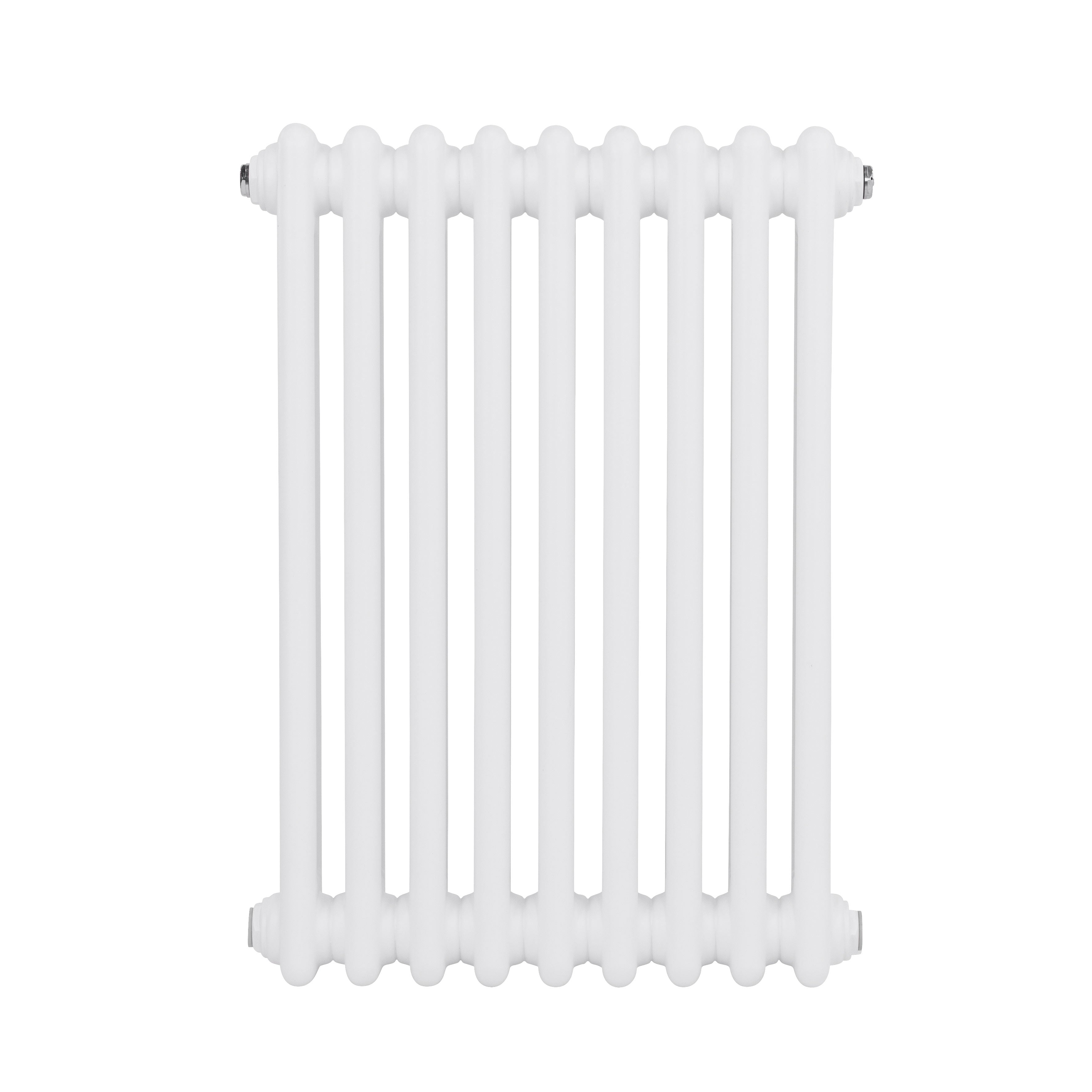 Baridi Horizontal Traditional 2 Column Radiator 600 x 427mm, White - DH366