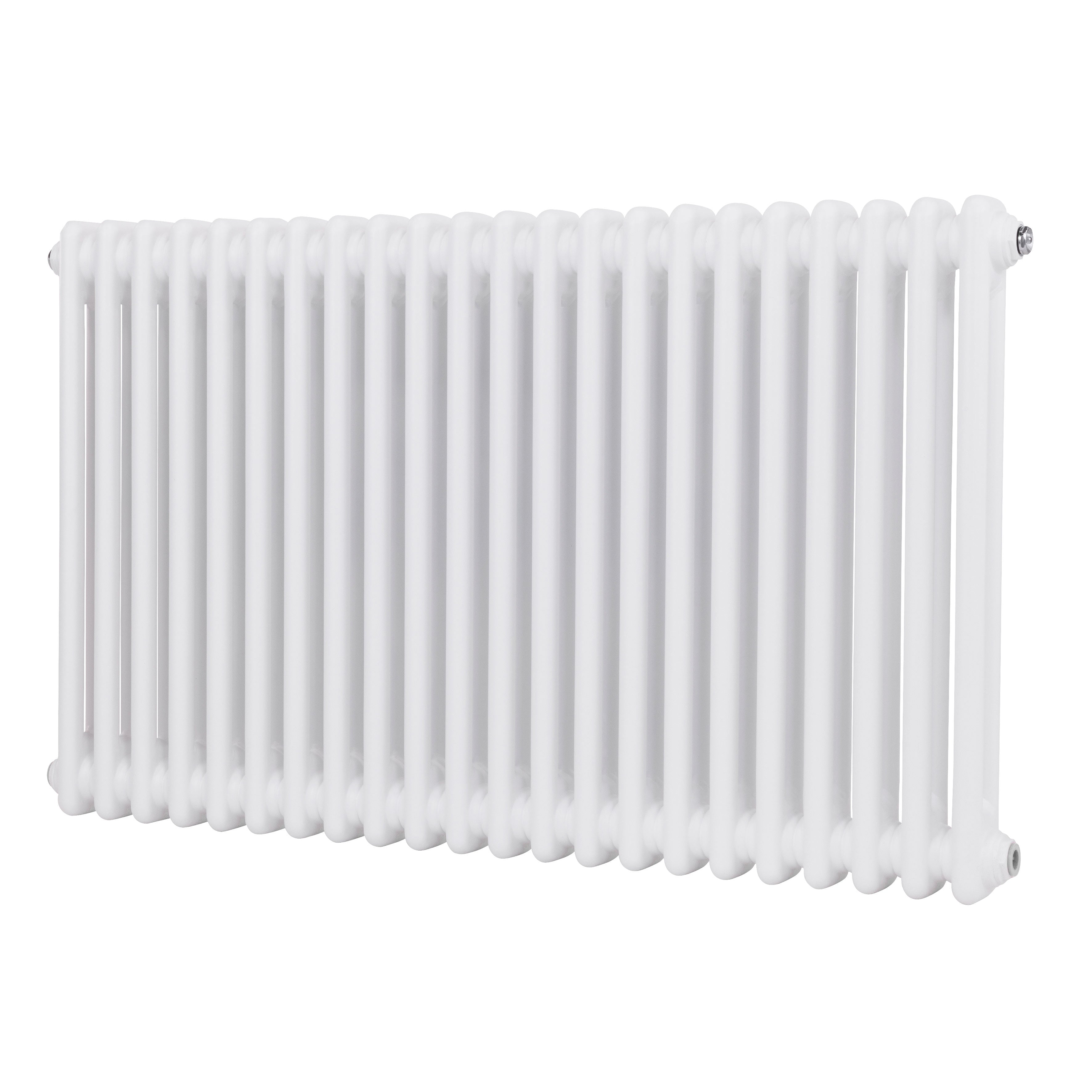 Baridi Horizontal Traditional 2 Column Radiator 600 x 1012mm, White - DH369