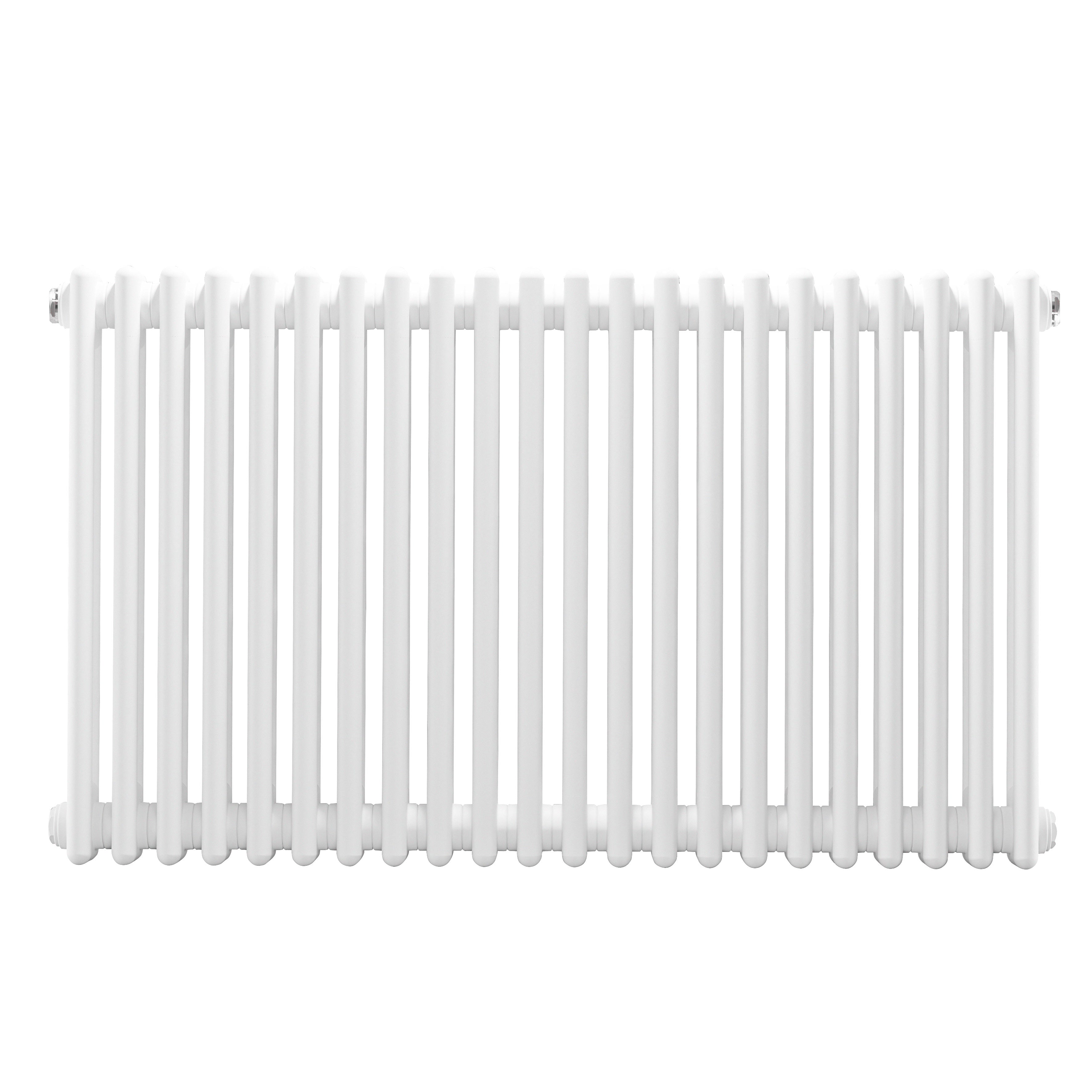 Horizontal Traditional 2 Column Radiator 600 x 1012mm, White - DH369