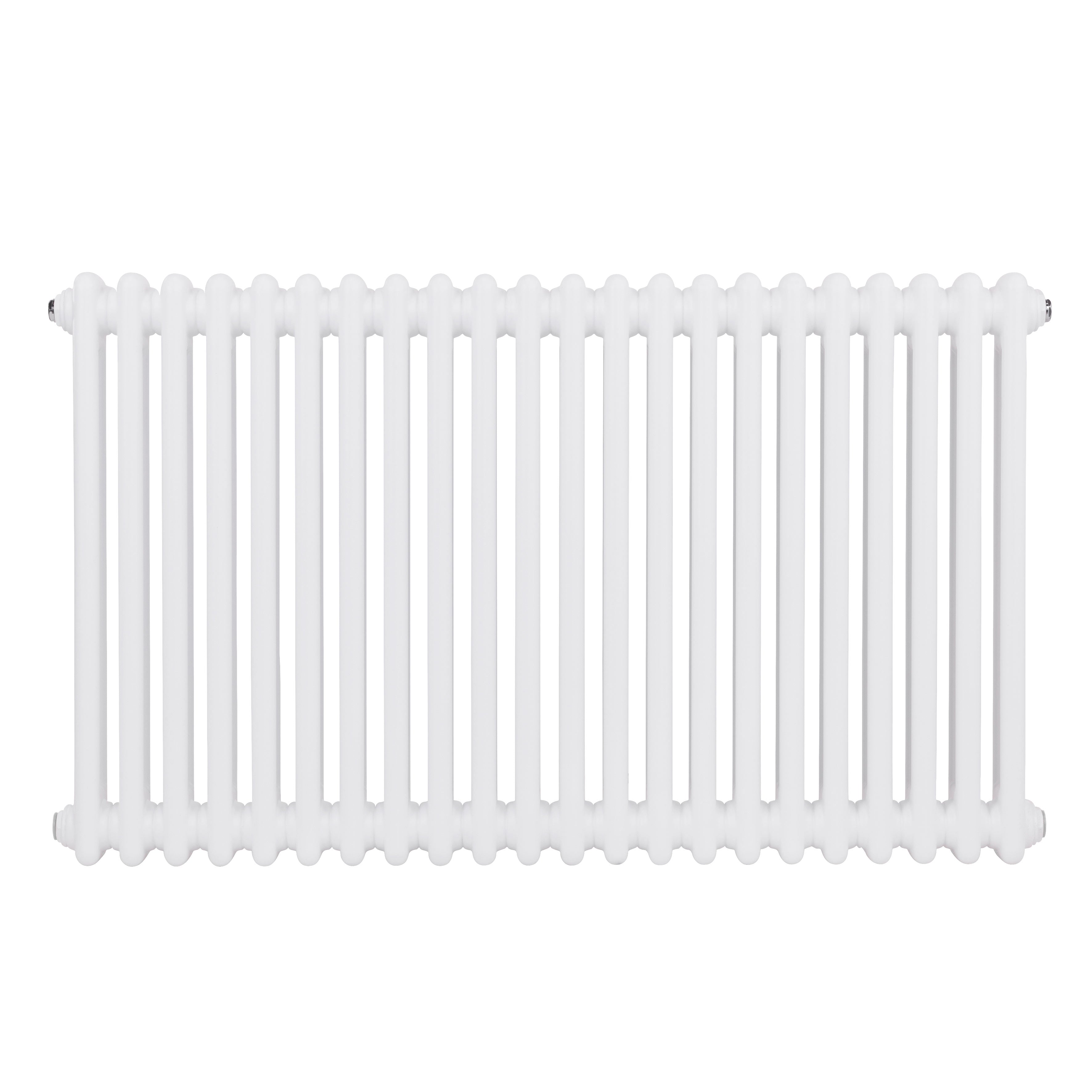 Baridi Horizontal Traditional 2 Column Radiator 600 x 1012mm, White - DH369