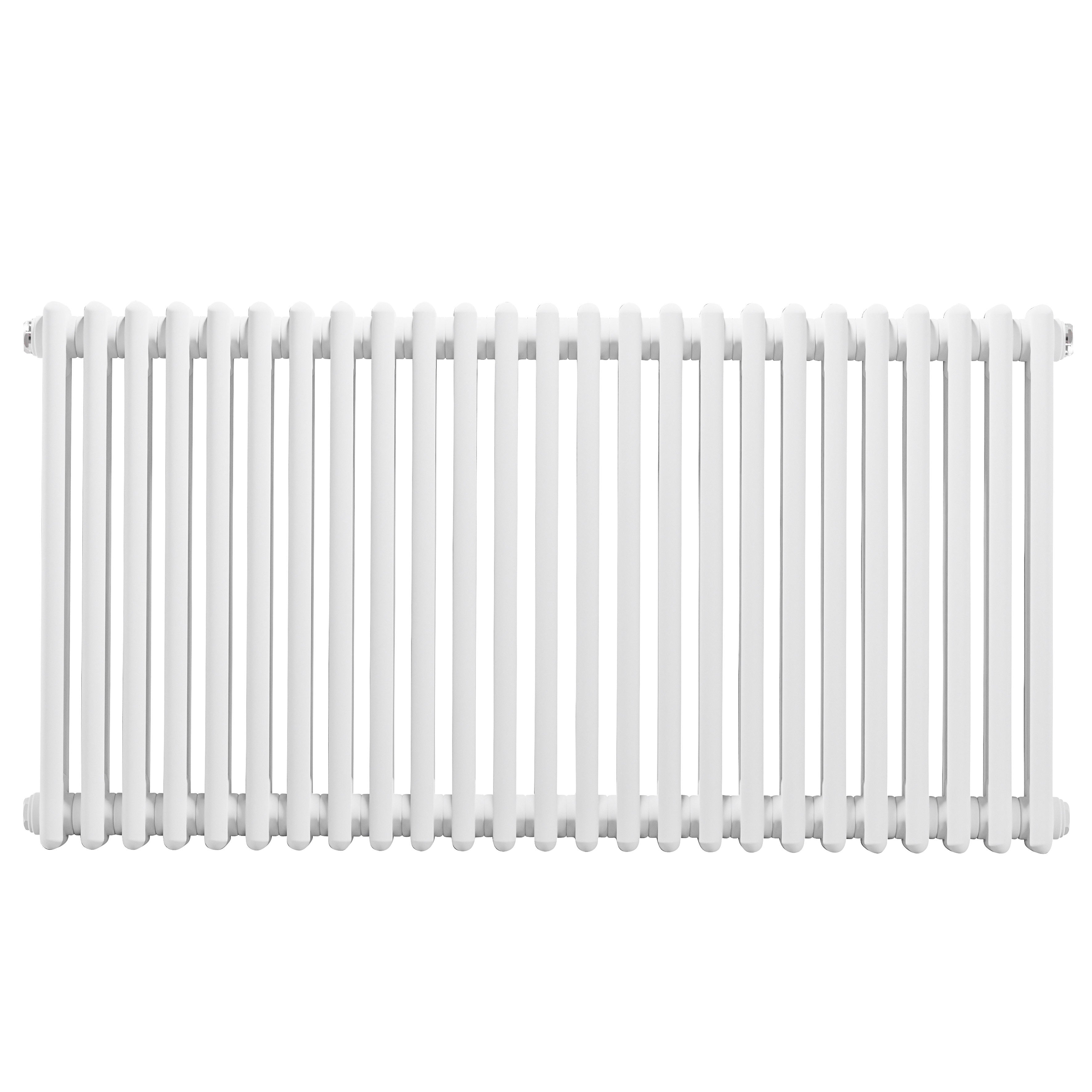 Horizontal Traditional 2 Column Radiator 600 x 1147mm, White - DH370