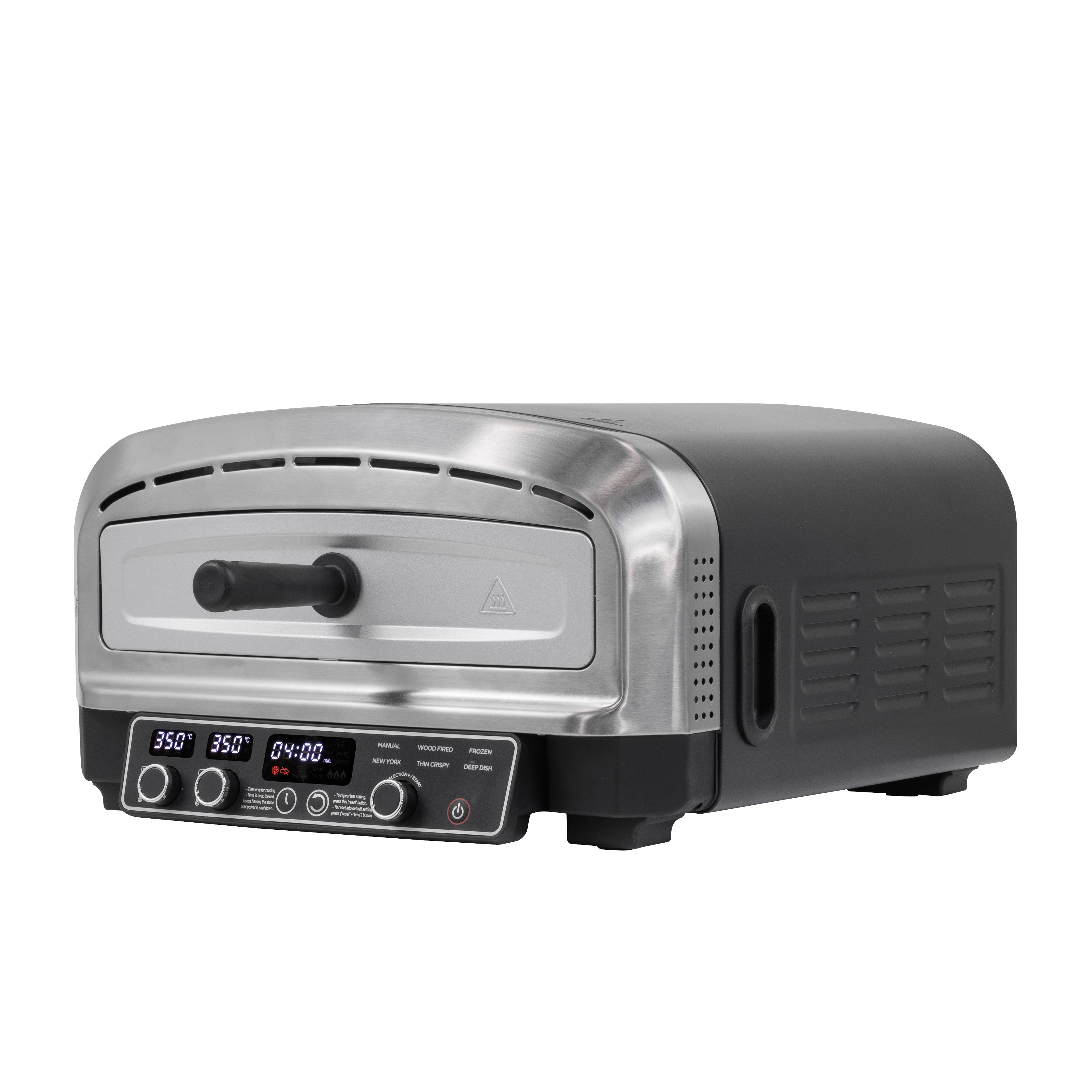 Baridi Electric Pizza Oven 14" with Pizza Peel, Black/Stainless Steel - DH377