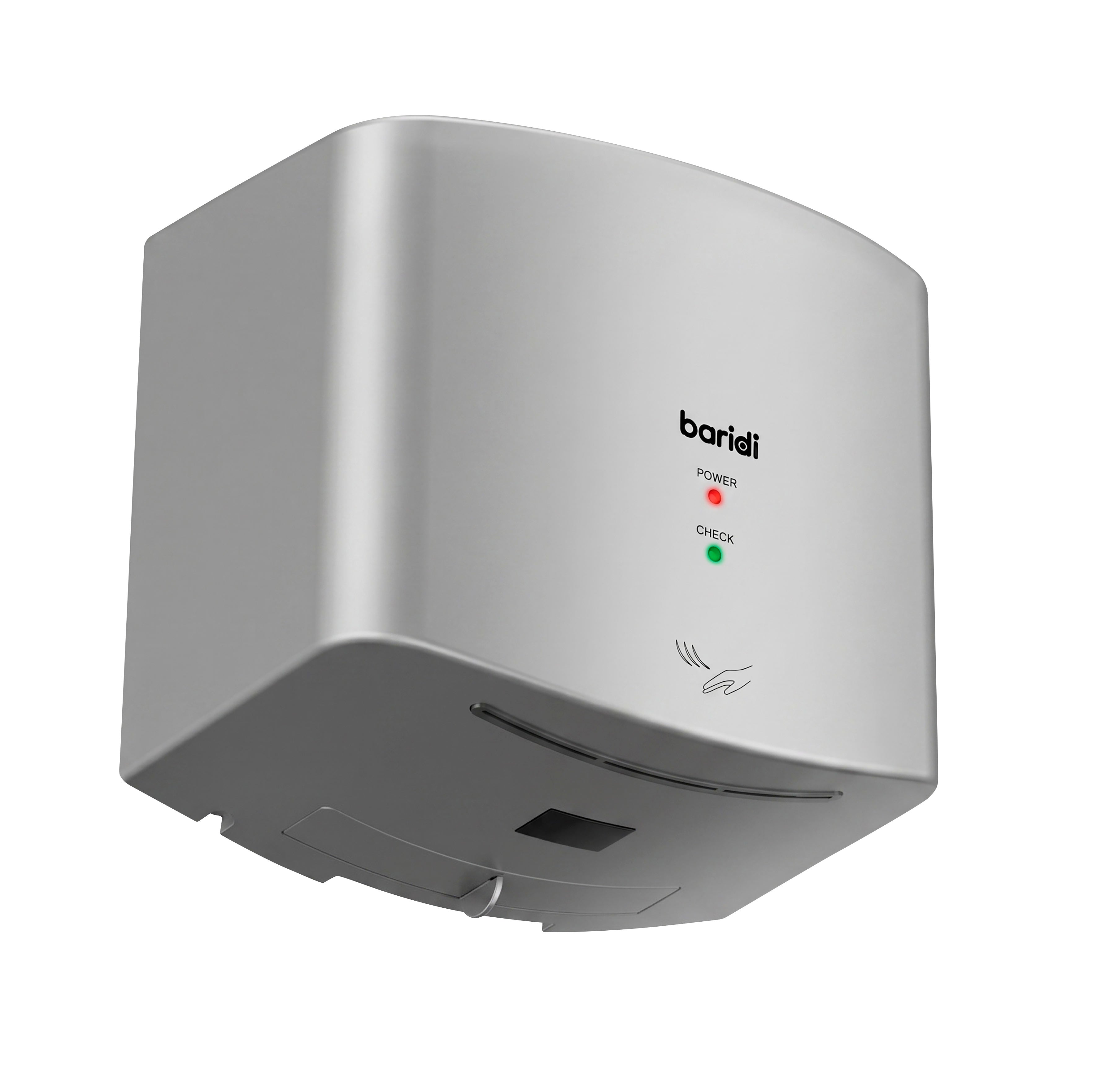 Baridi High Speed Hand Dryer with Auto-Sensor 1400-1650W, Silver - DH379