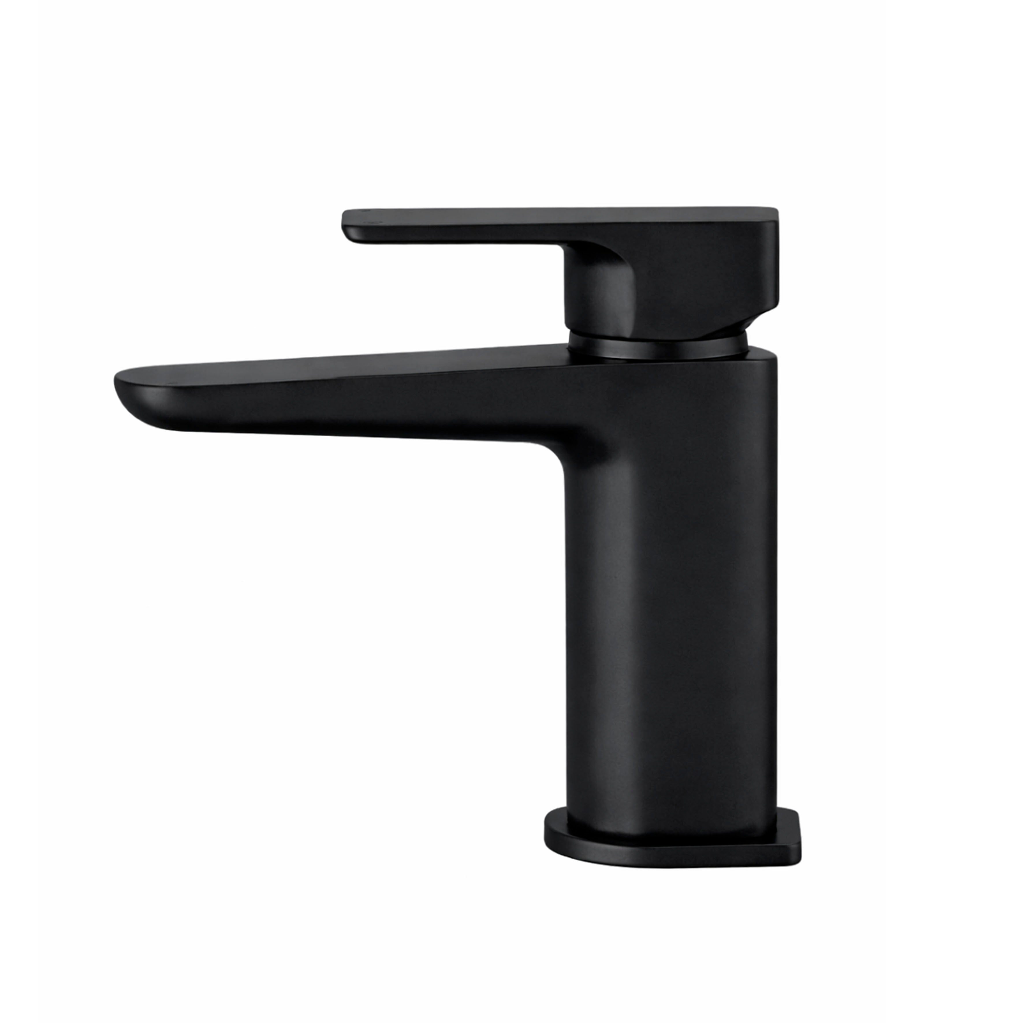 Baridi Basin Mixer Tap with Clicker Waste, Matt Black - DH393