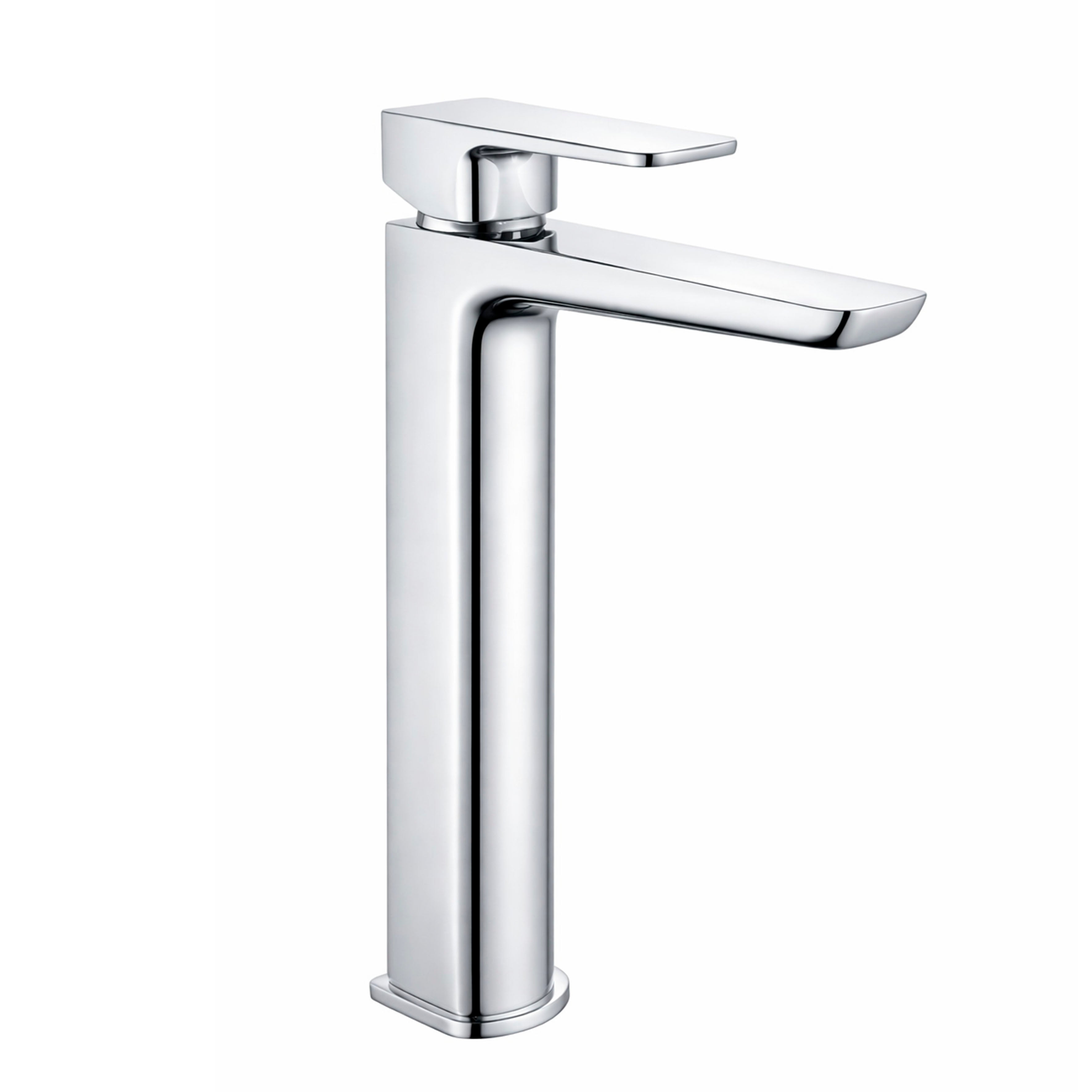 Baridi High Basin Mixer Tap with Clicker Waste, Chrome - DH394