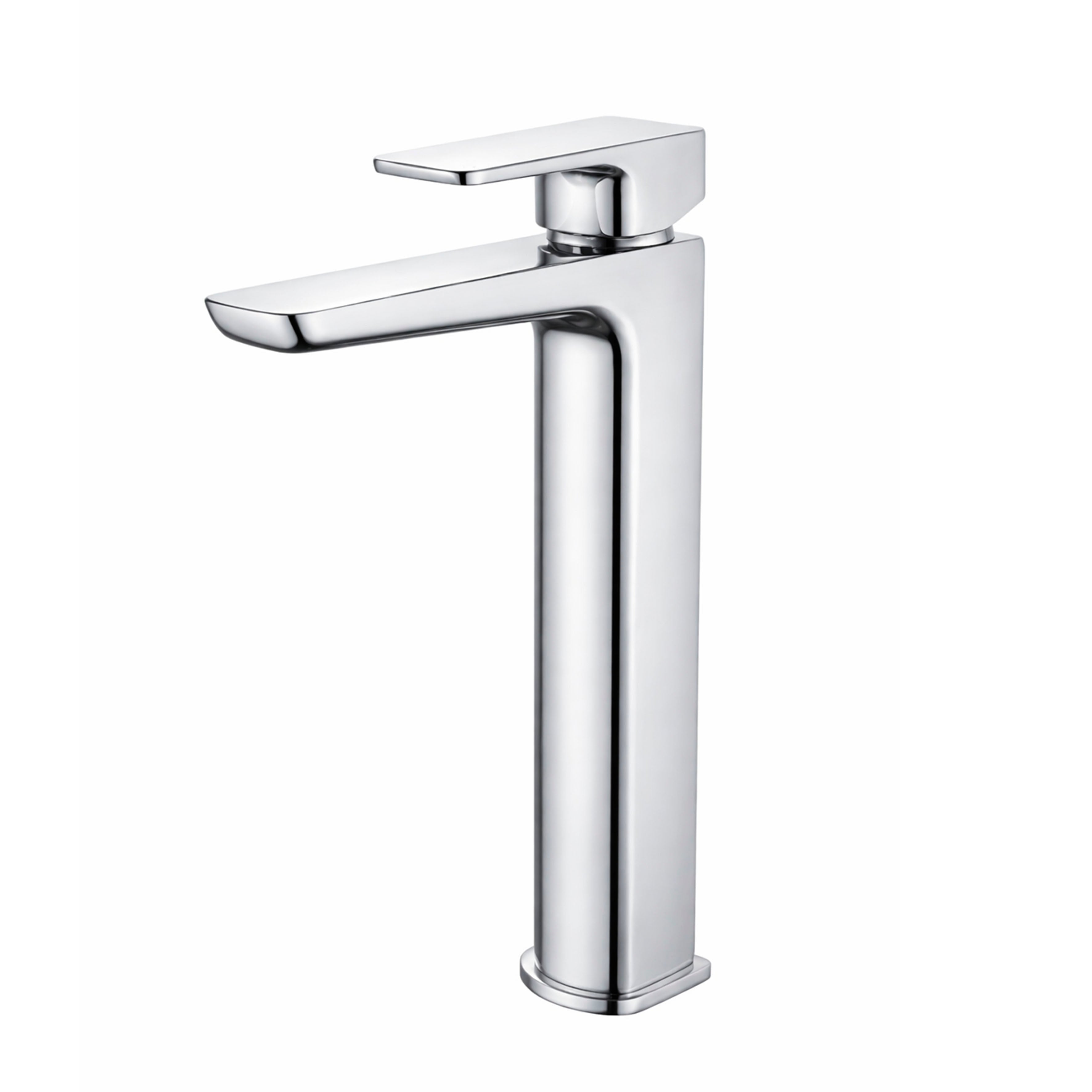 Baridi High Basin Mixer Tap with Clicker Waste, Chrome - DH394
